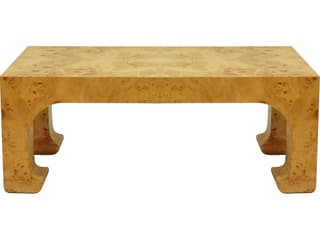 Worlds Away Burl Wood Coffee Table - Thumbnail 3