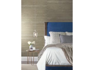 York Wallcoverings Grasscloth Resource Library Sage Inked Grass Wallpaper