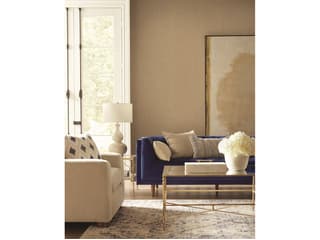 York Wallcoverings Grasscloth Resource Library Gray / Beige Woven Crosshatch Wallpaper