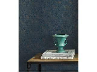 York Wallcoverings Gold / Navy Champagne Dots Wallpaper