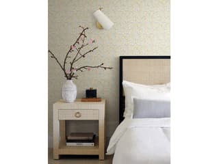York Wallcoverings Light Mustard Tapestry Wallpaper