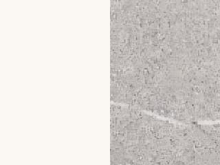 Finish: Matt Optic White Metal / Piasentina Stone Melamine