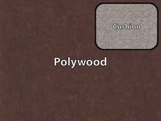 Polywood Finish / Cushion Color: Mahogany Polywood / Weathered Tweed Cushion