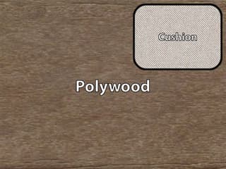 Polywood Finish / Cushion Color: Teak Polywood / Dune Burlap Cushion
