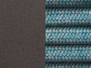 DuraRope Detail: Tex Gray Frame with Teal & Gray Durarope