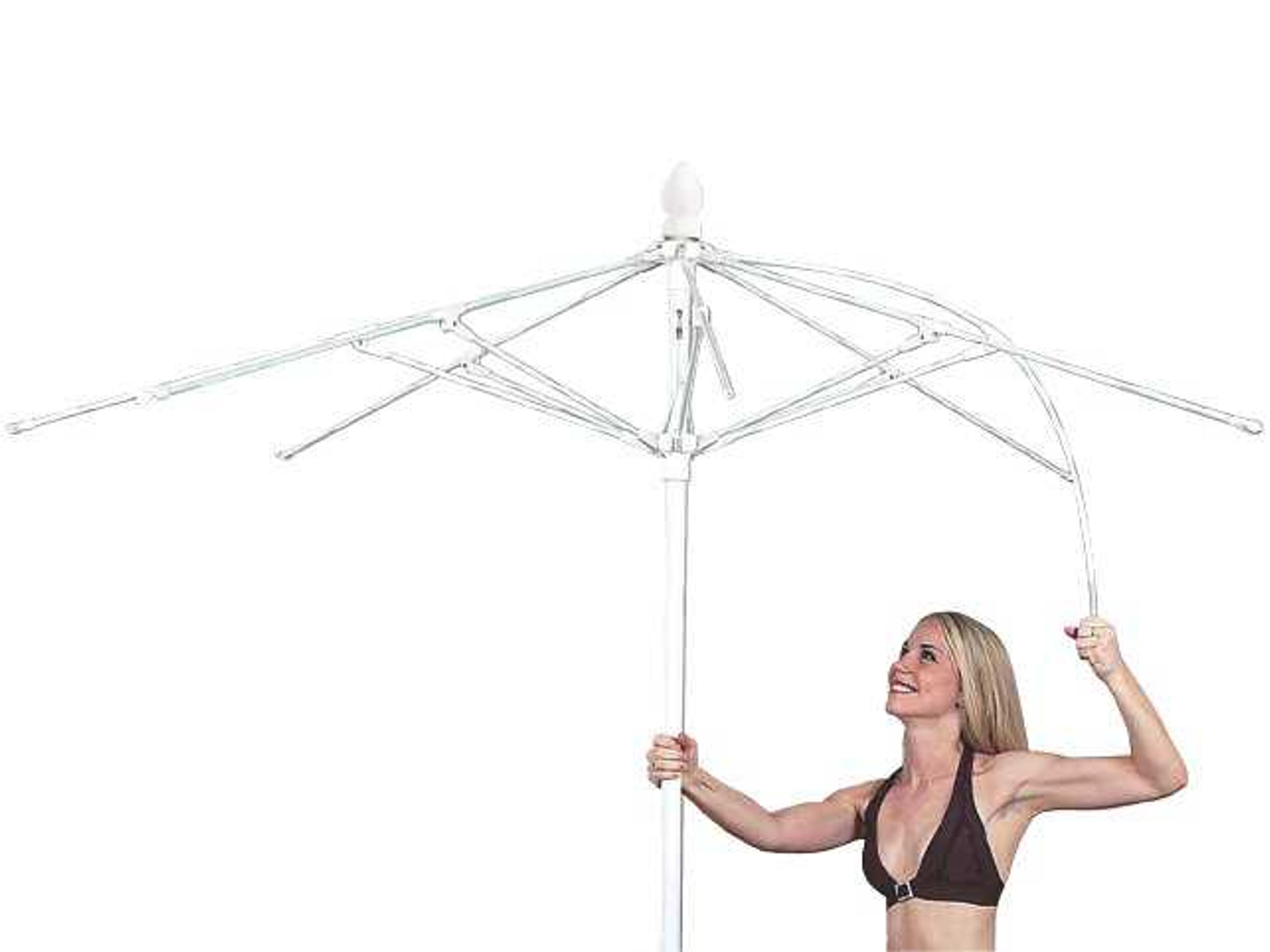 Fiberbuilt Augusta Fiber Teak 9 Foot Octagon Wood Outdoor Umbrella