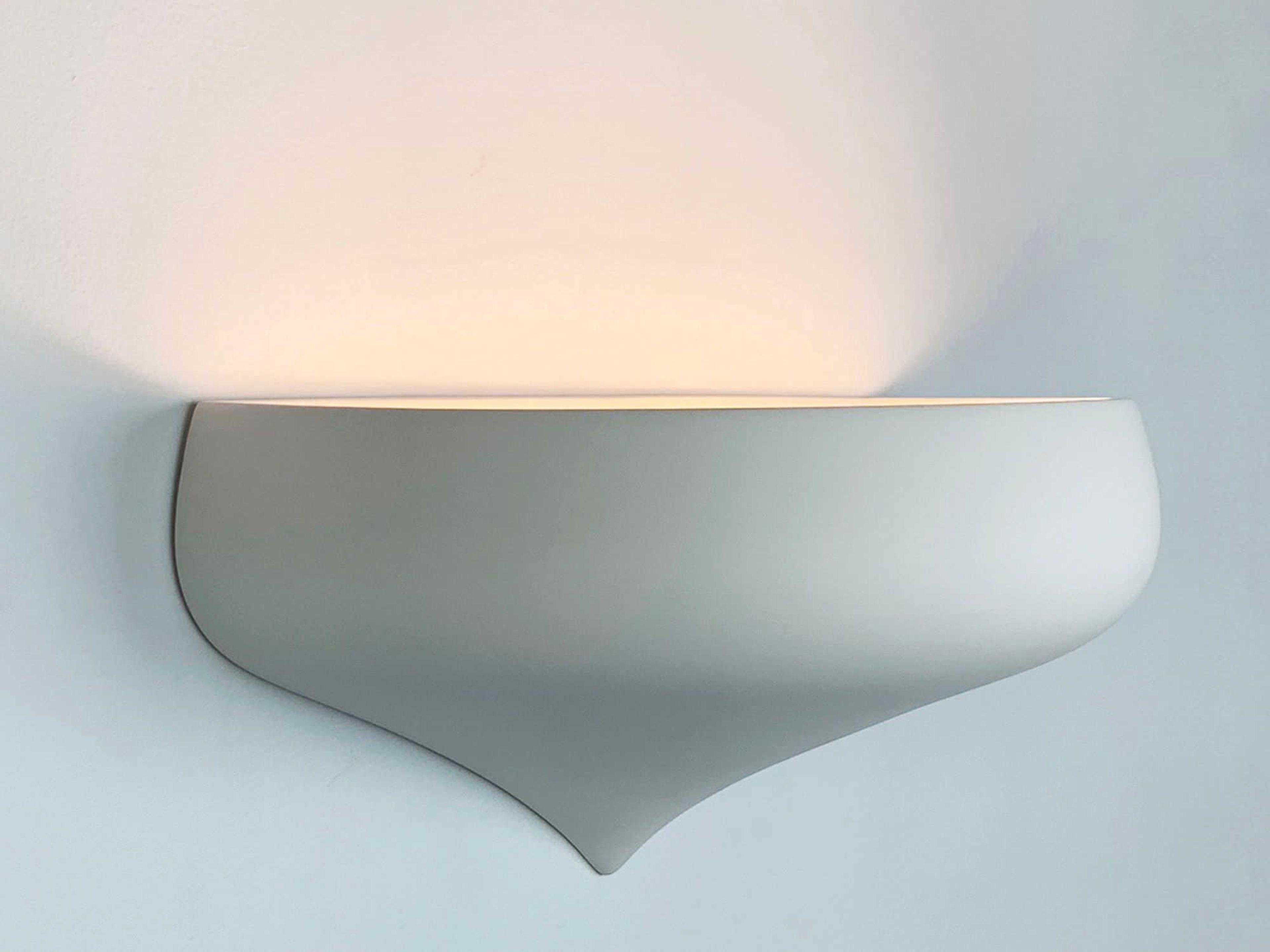 A19 Vancouver 2-Light White Wall Sconce 