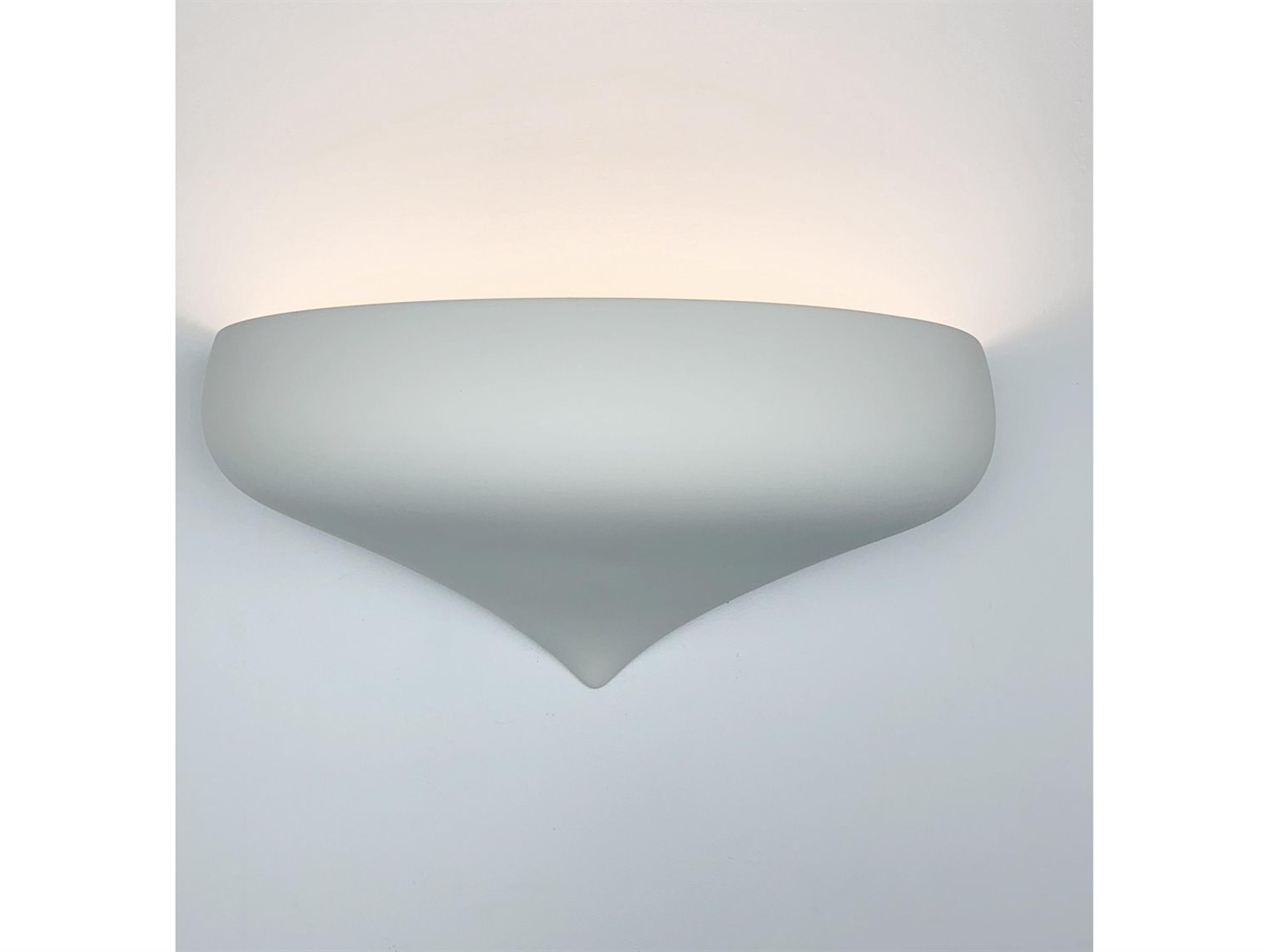 A19 Vancouver 2-Light White Wall Sconce