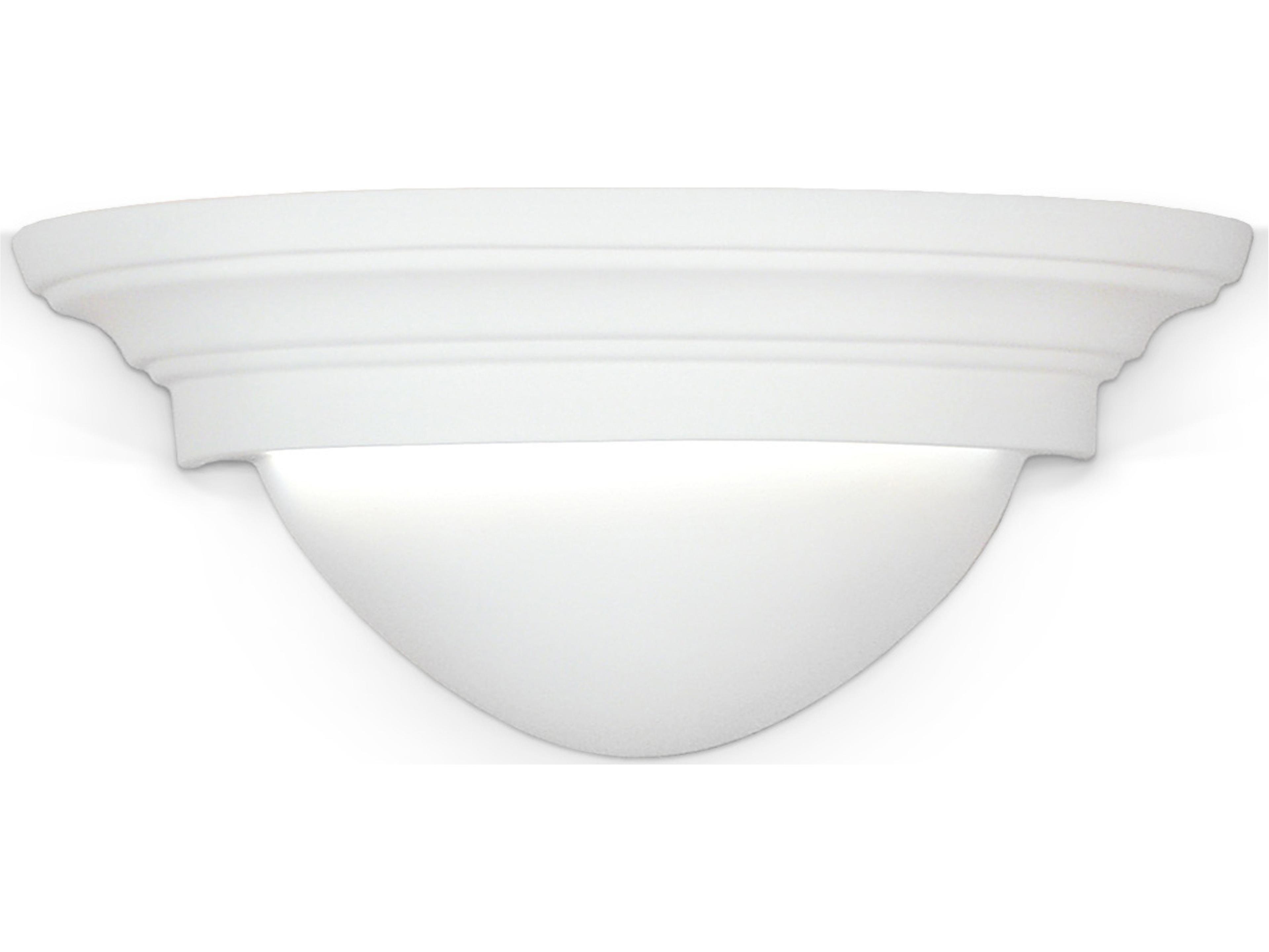 Minorca 1-Light White Wall Sconce