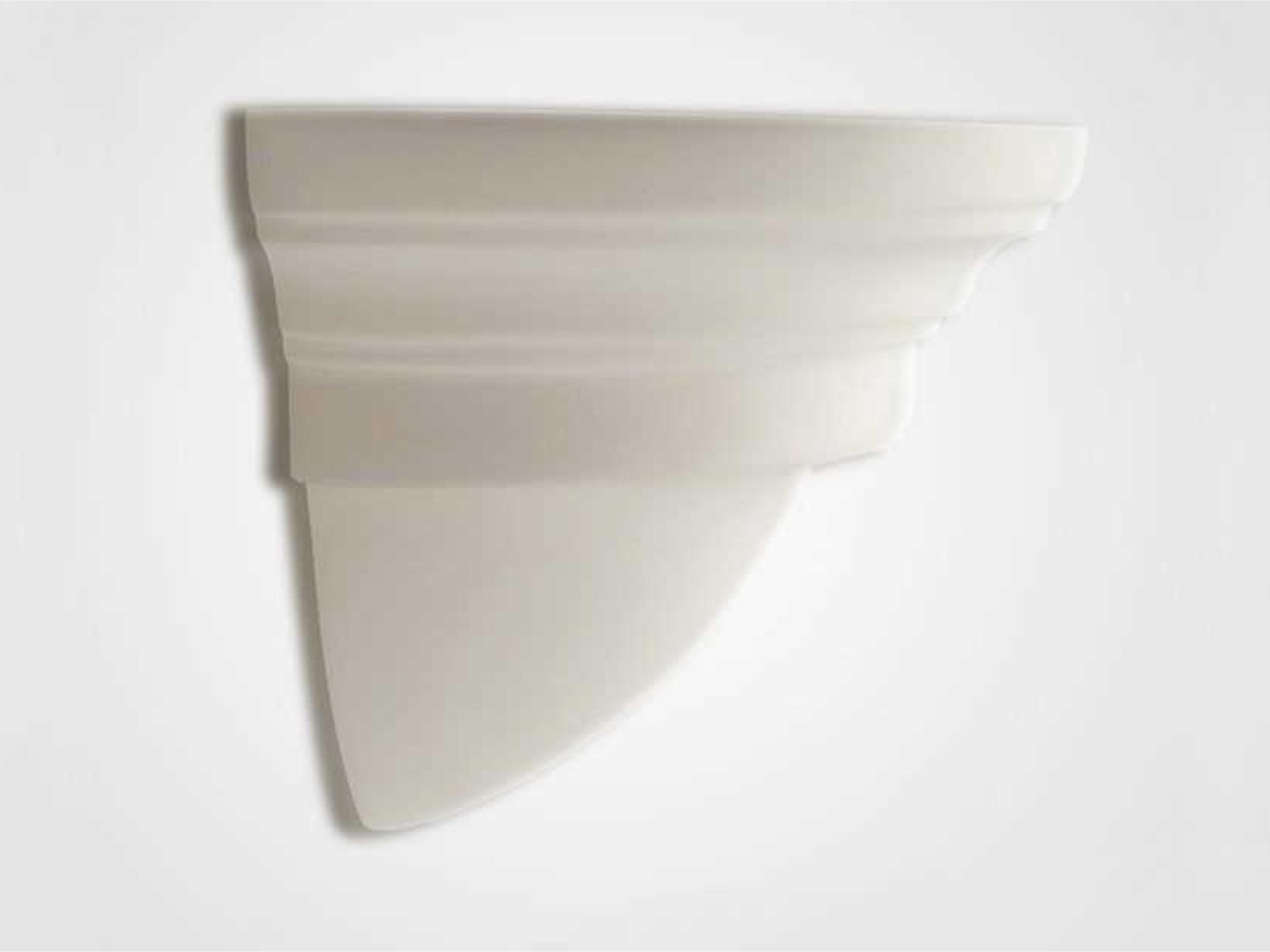 A19 Minorca 1-Light White Wall Sconce