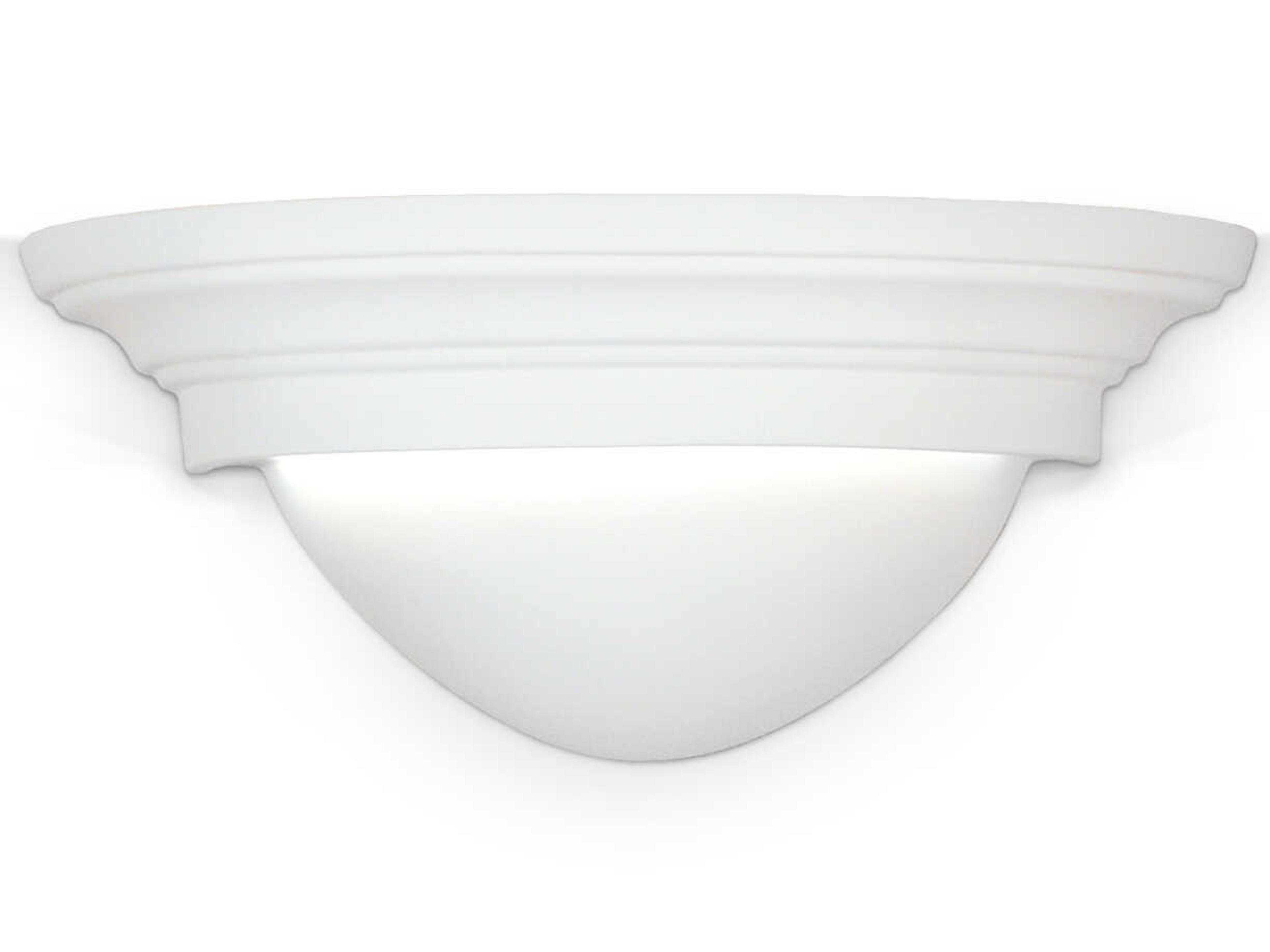 Majorca 1-Light White ADA Wall Sconce