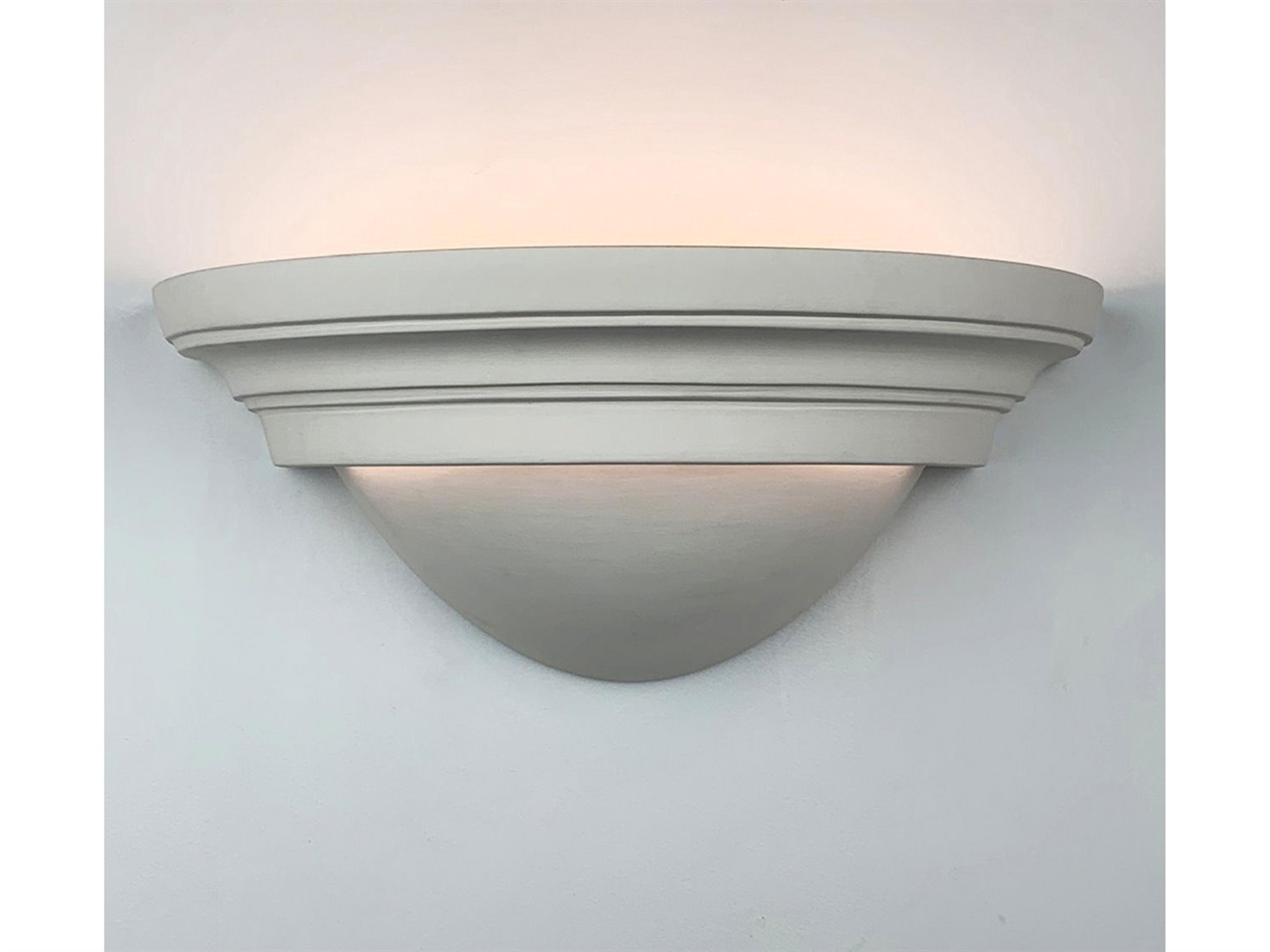 A19 Gran Majorca 2-Light White Wall Sconce