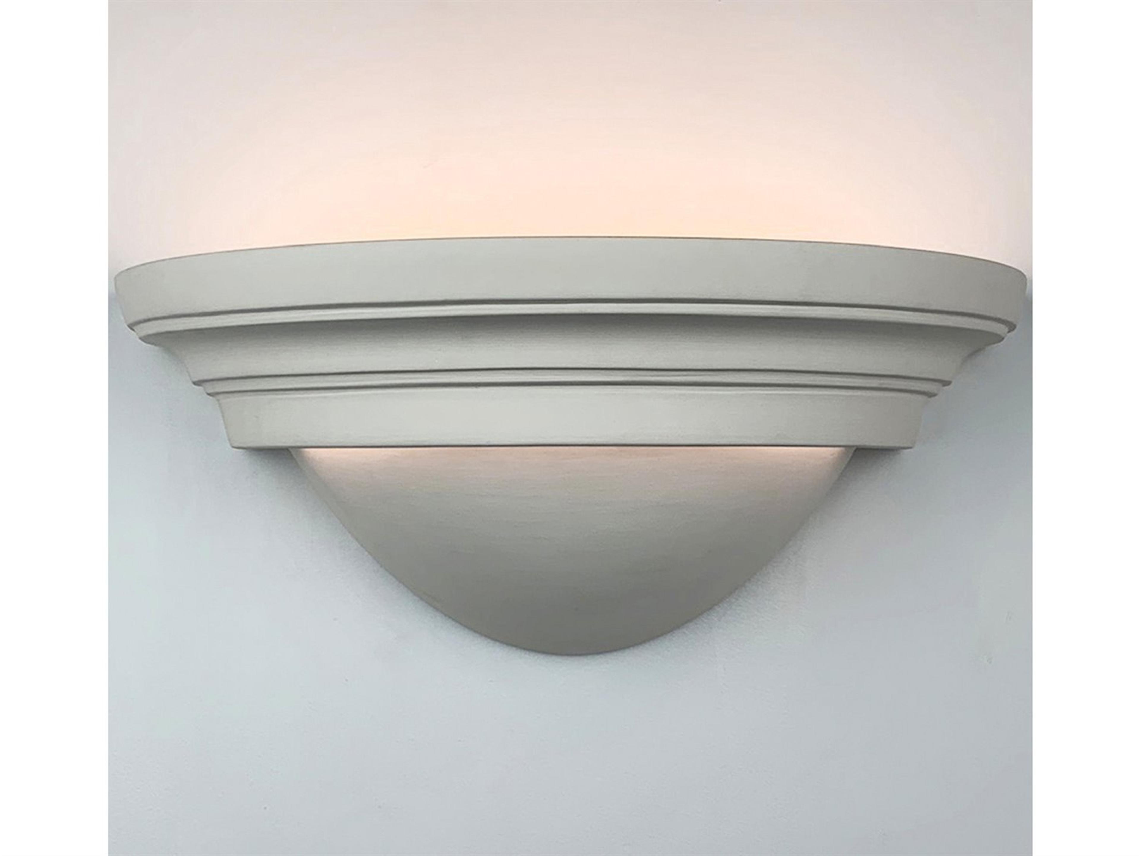 A19 Great Majorca 2-Light White Wall Sconce