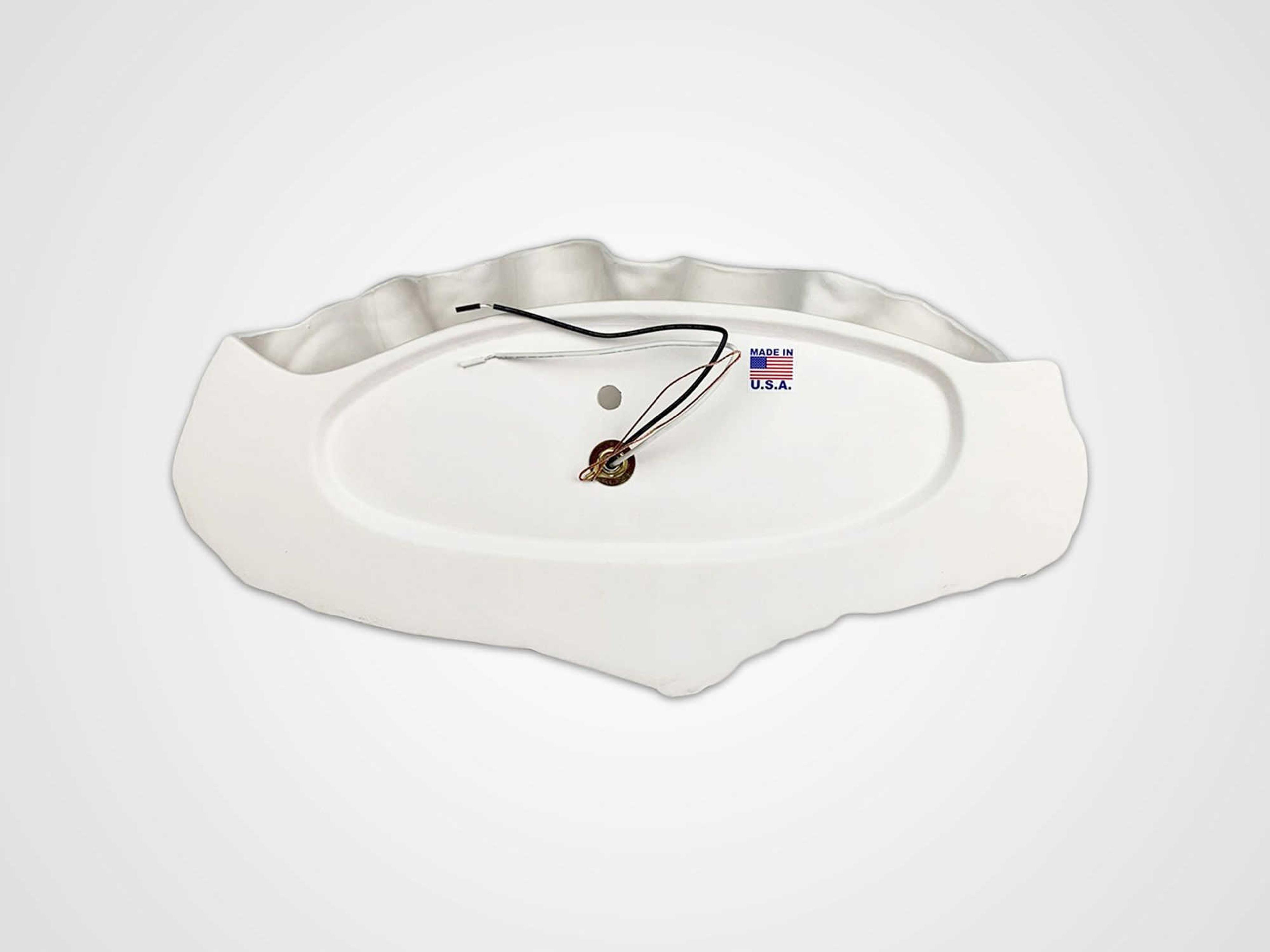 A19 Fiji 2-Light White Wall Sconce