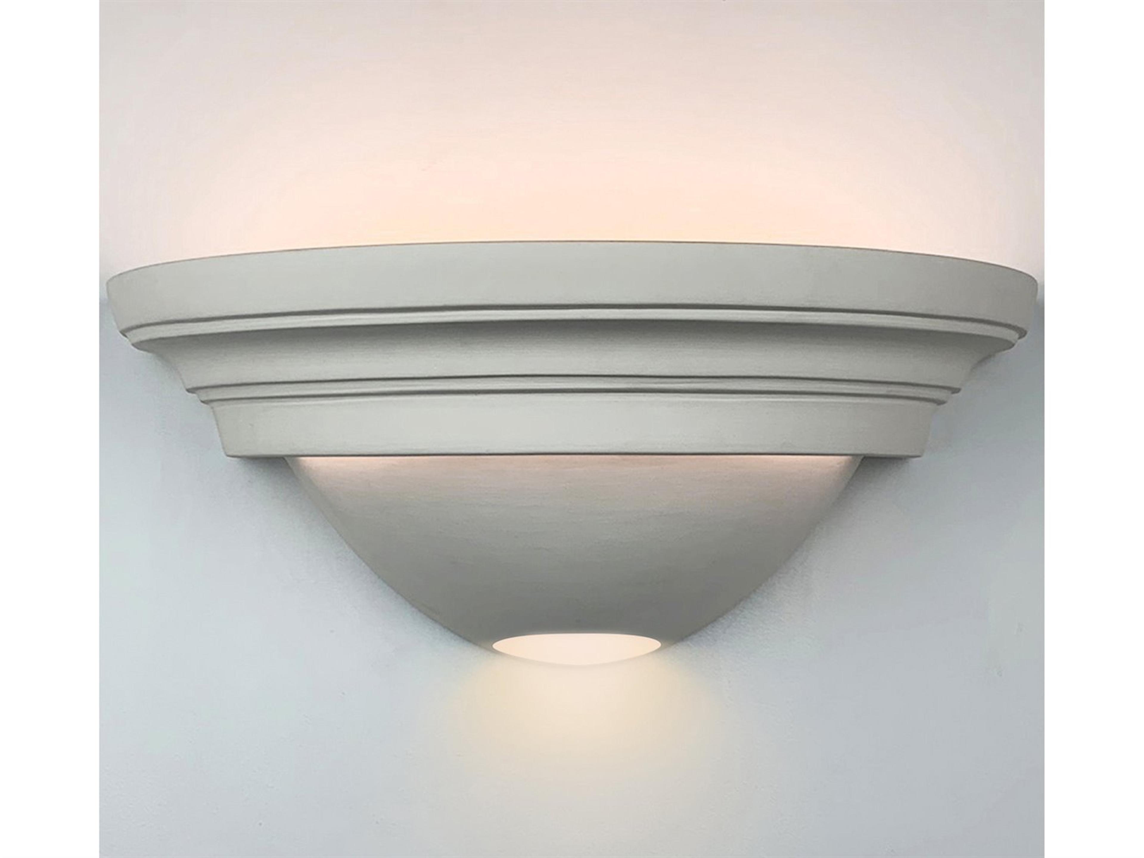 A19 Great Ibiza 2-Light White Wall Sconce