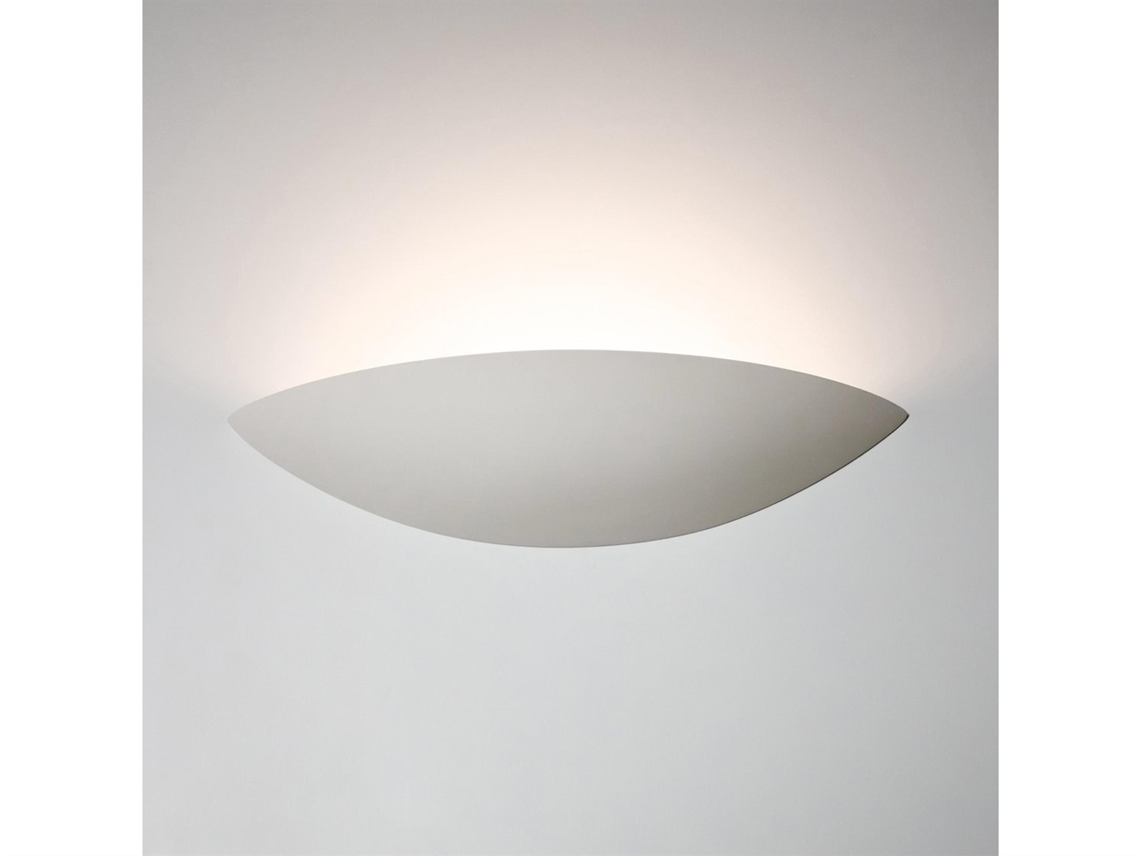 A19 Maui 1-Light White ADA Wall Sconce