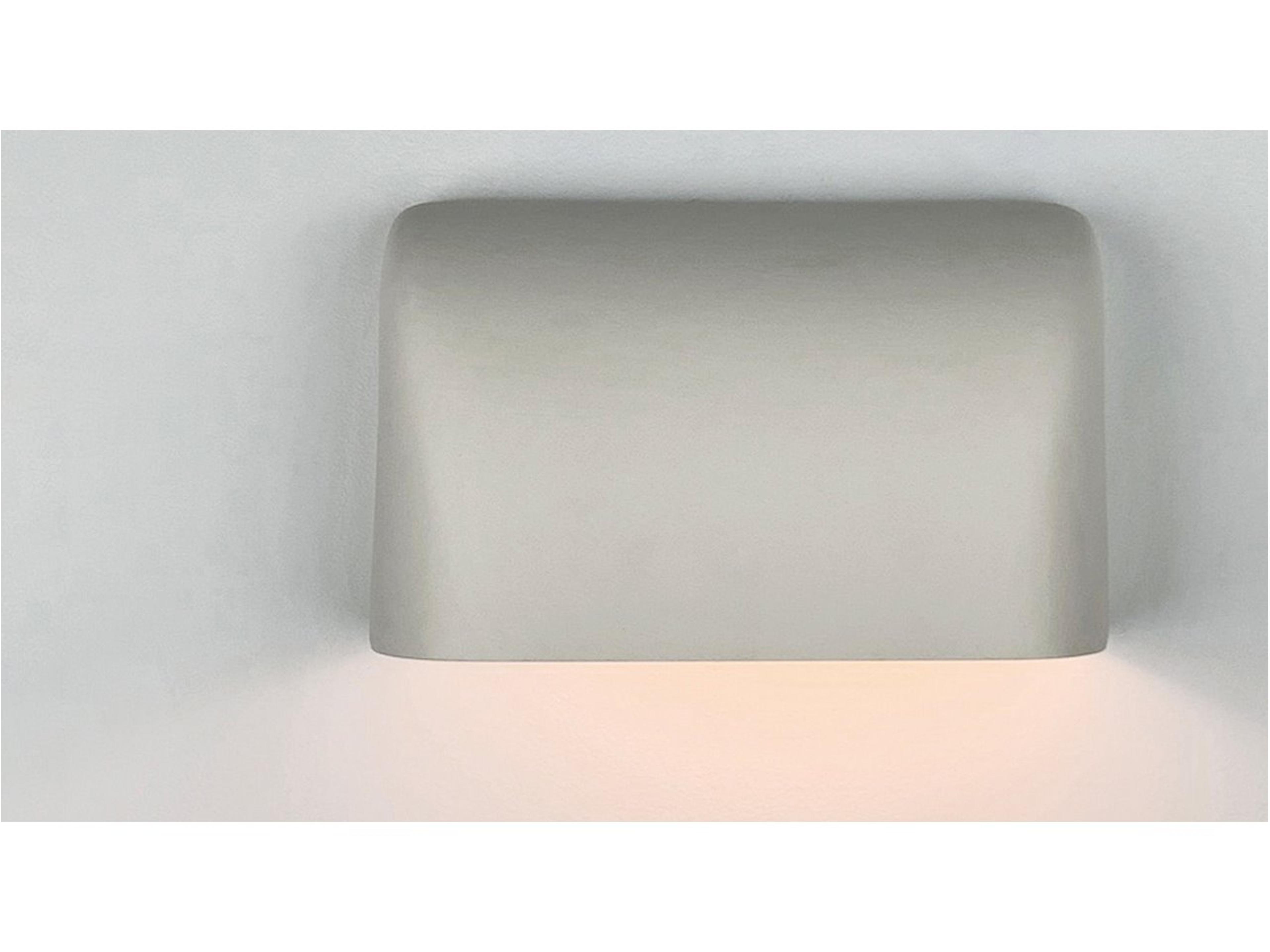 A19 Balboa 1-Light White Wall Sconce