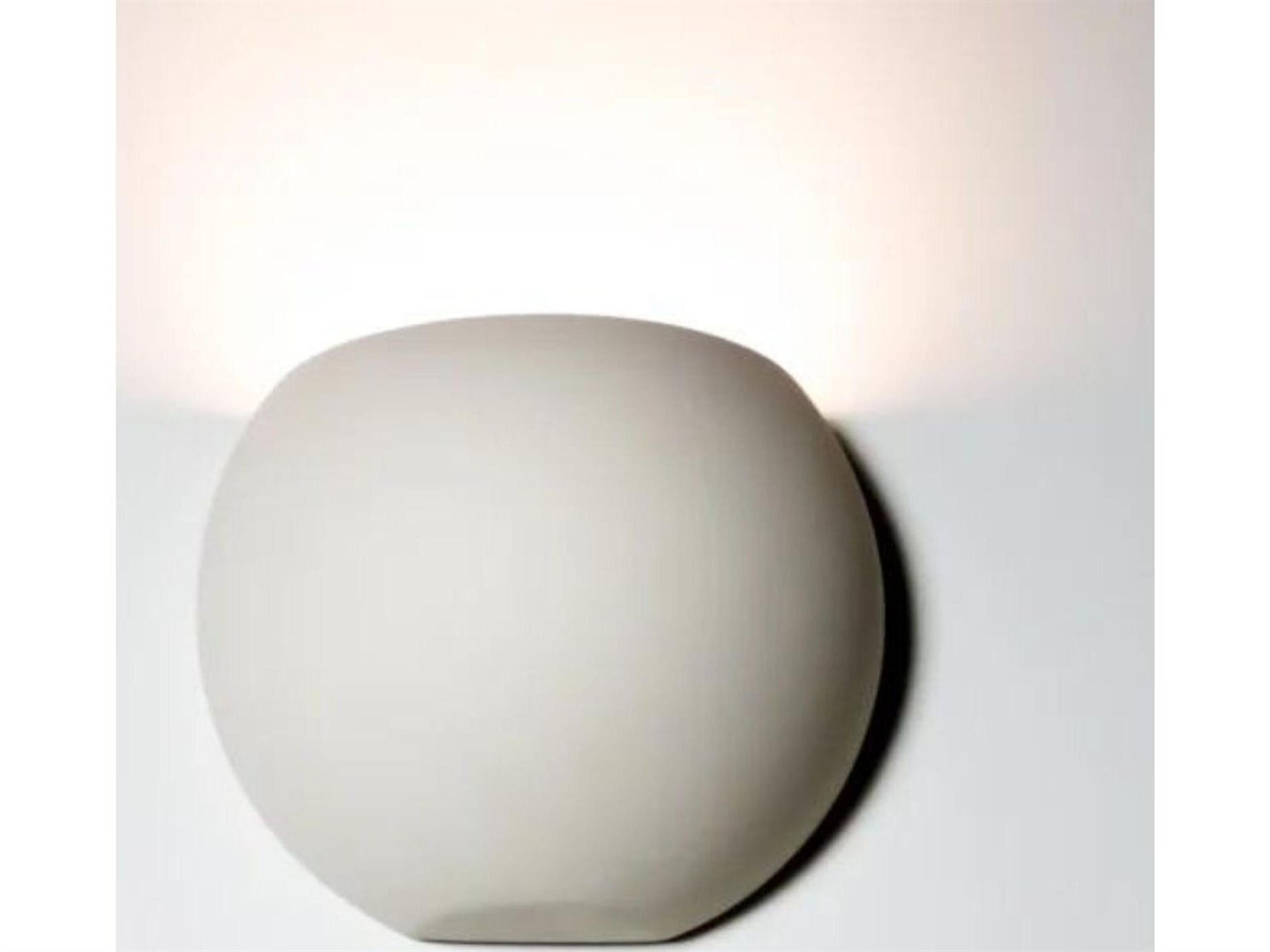 A19 Bonaire 1-Light White Wall Sconce