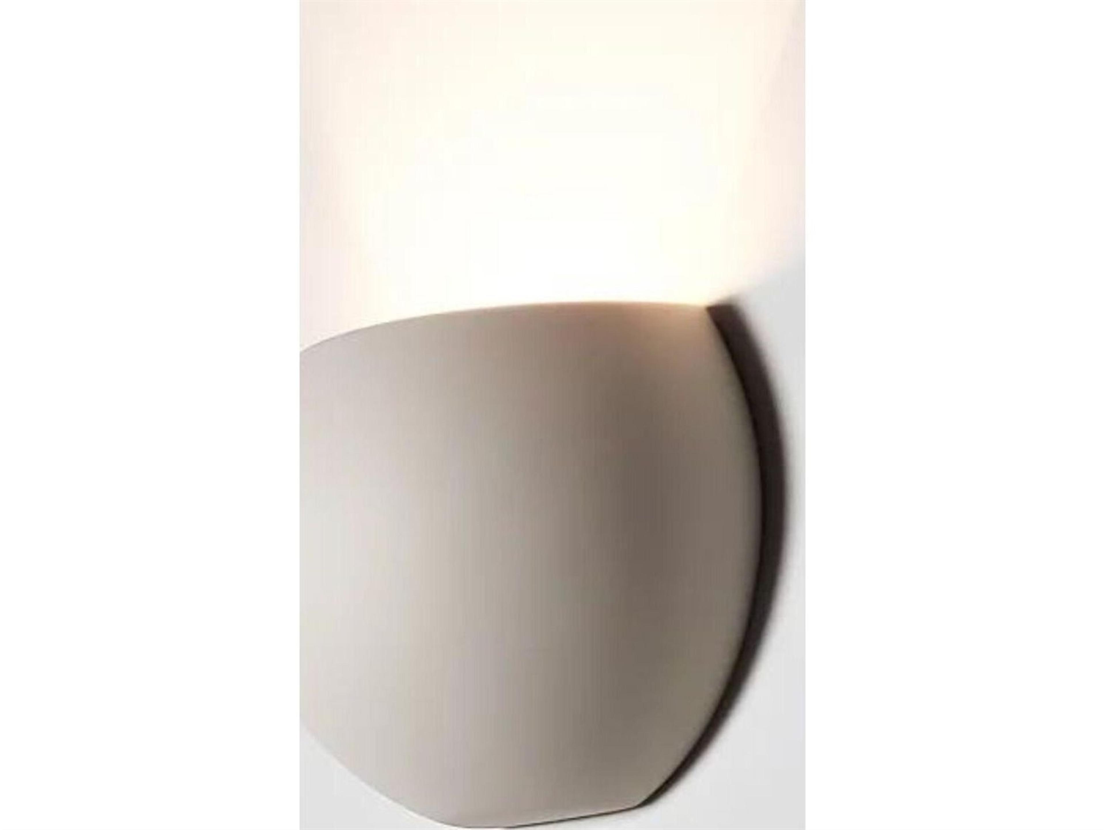 A19 Bonaire 1-Light White Wall Sconce