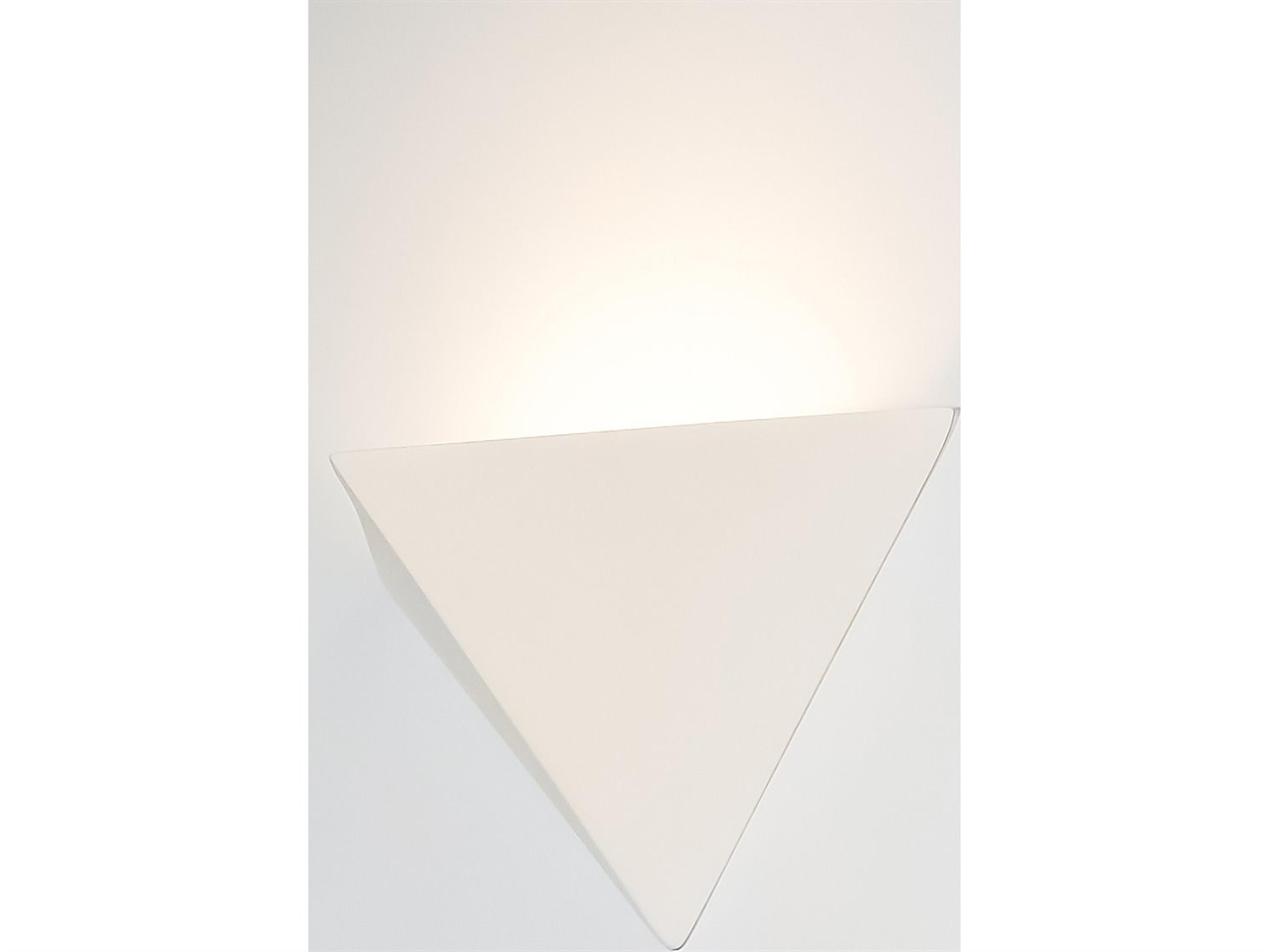 A19 Sumatra 1-Light White Wall Sconce