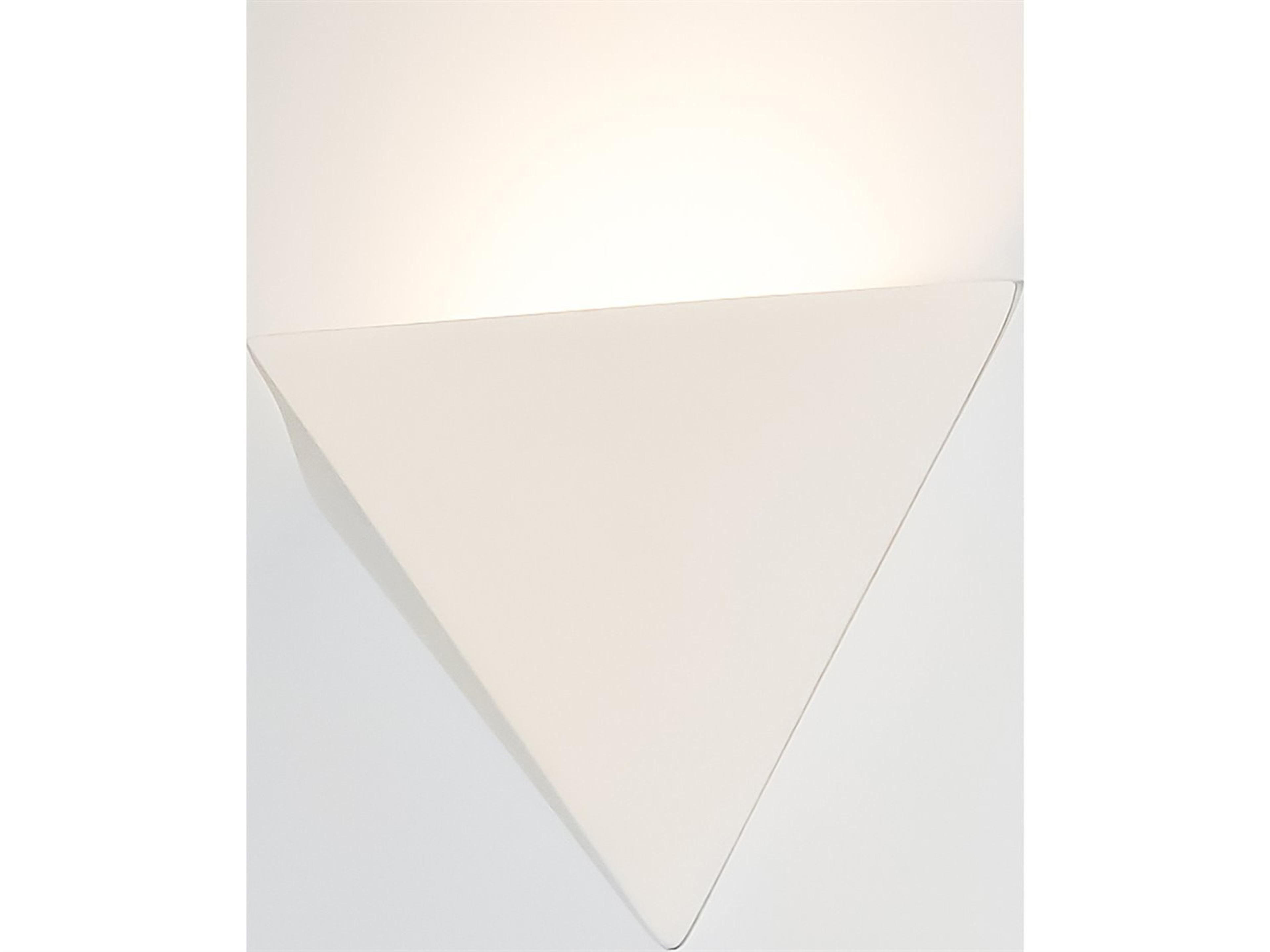 A19 Gran Sumatra 1-Light White Wall Sconce