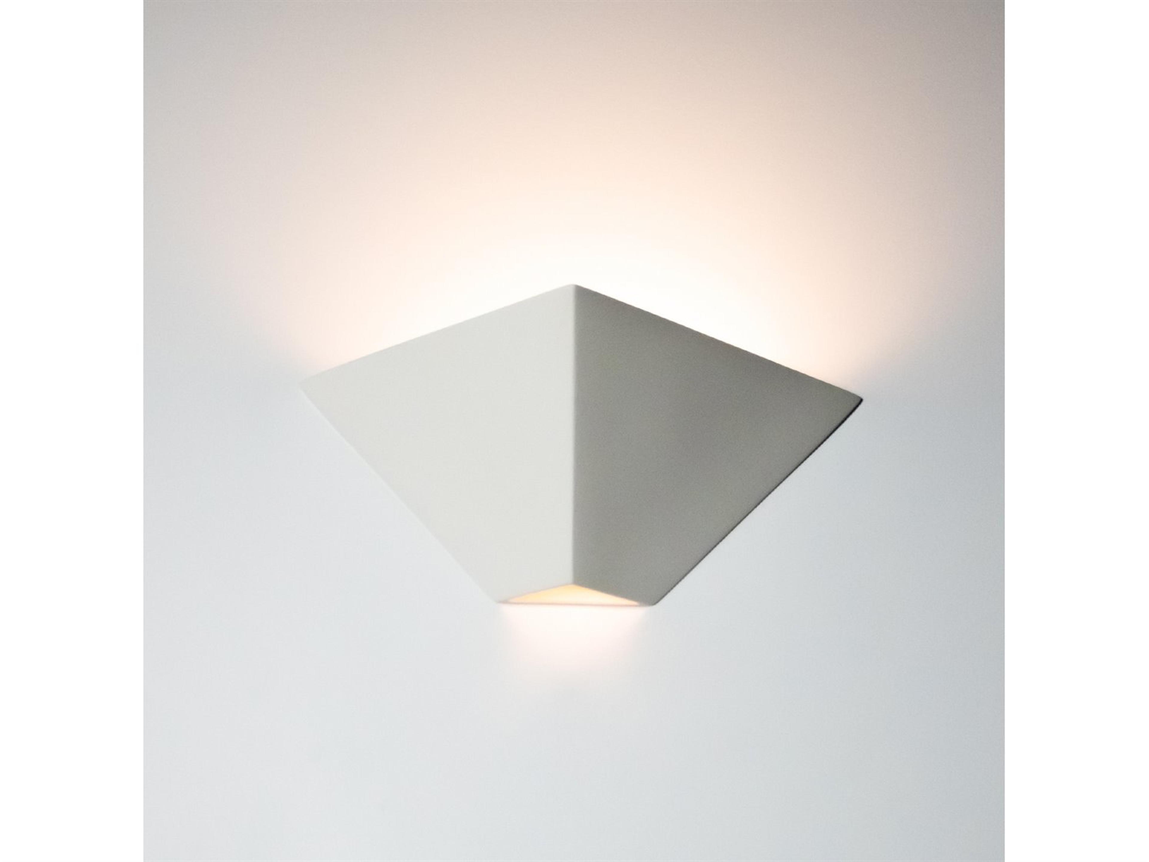 A19 Java 1-Light White Wall Sconce