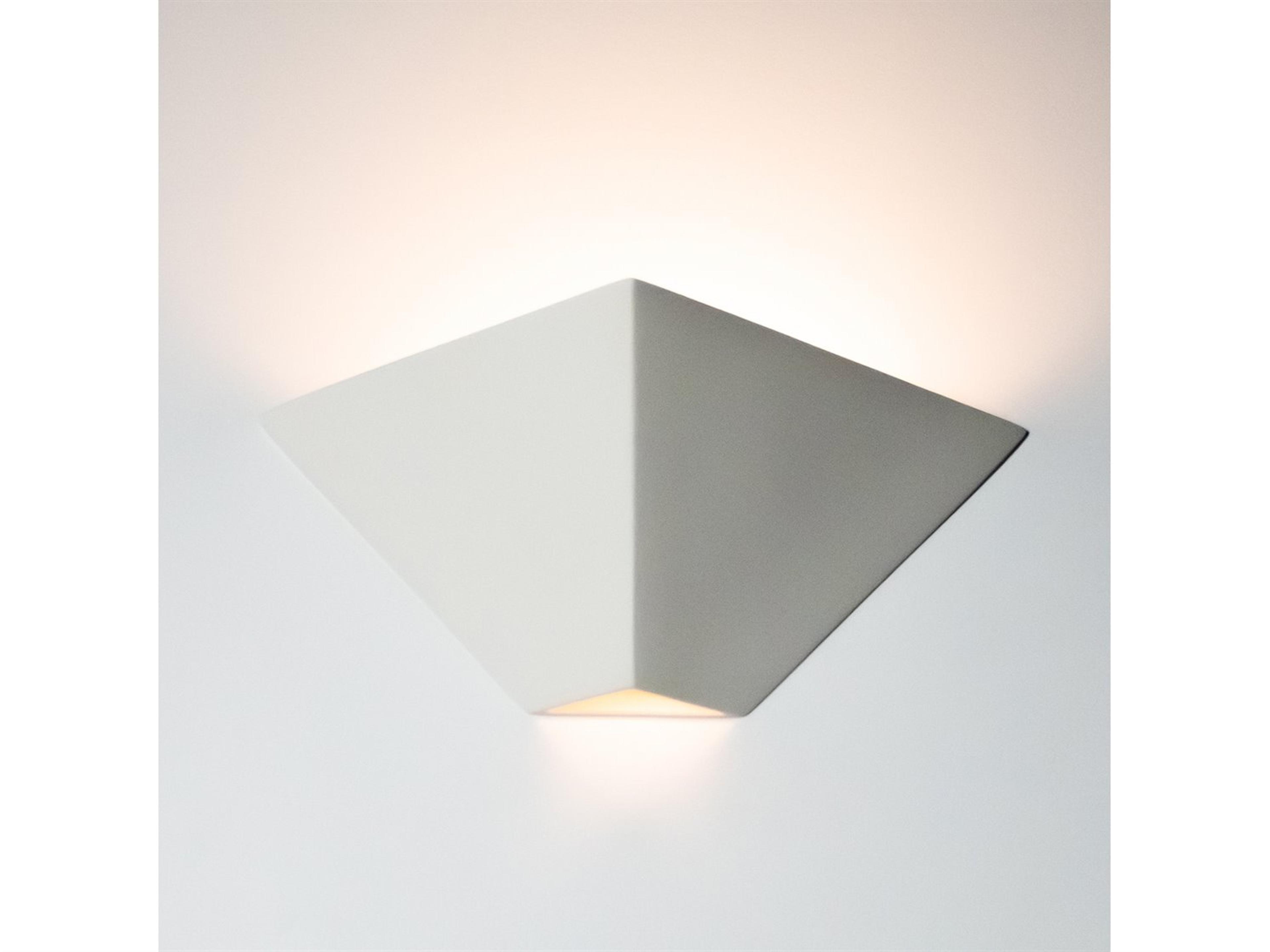 A19 Gran Java 1-Light White Wall Sconce