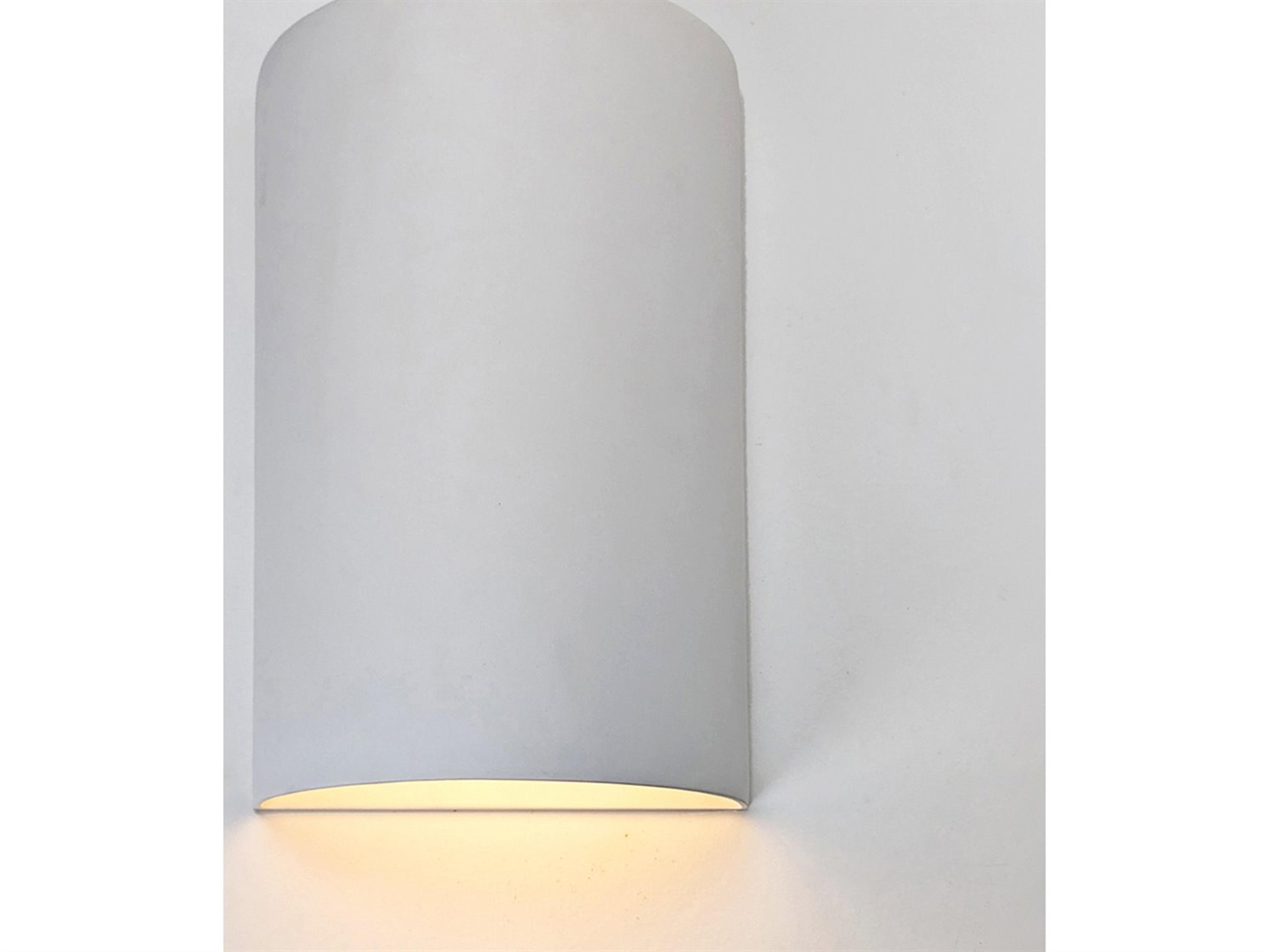 A19 Gran Andros 1-Light White ADA Wall Sconce