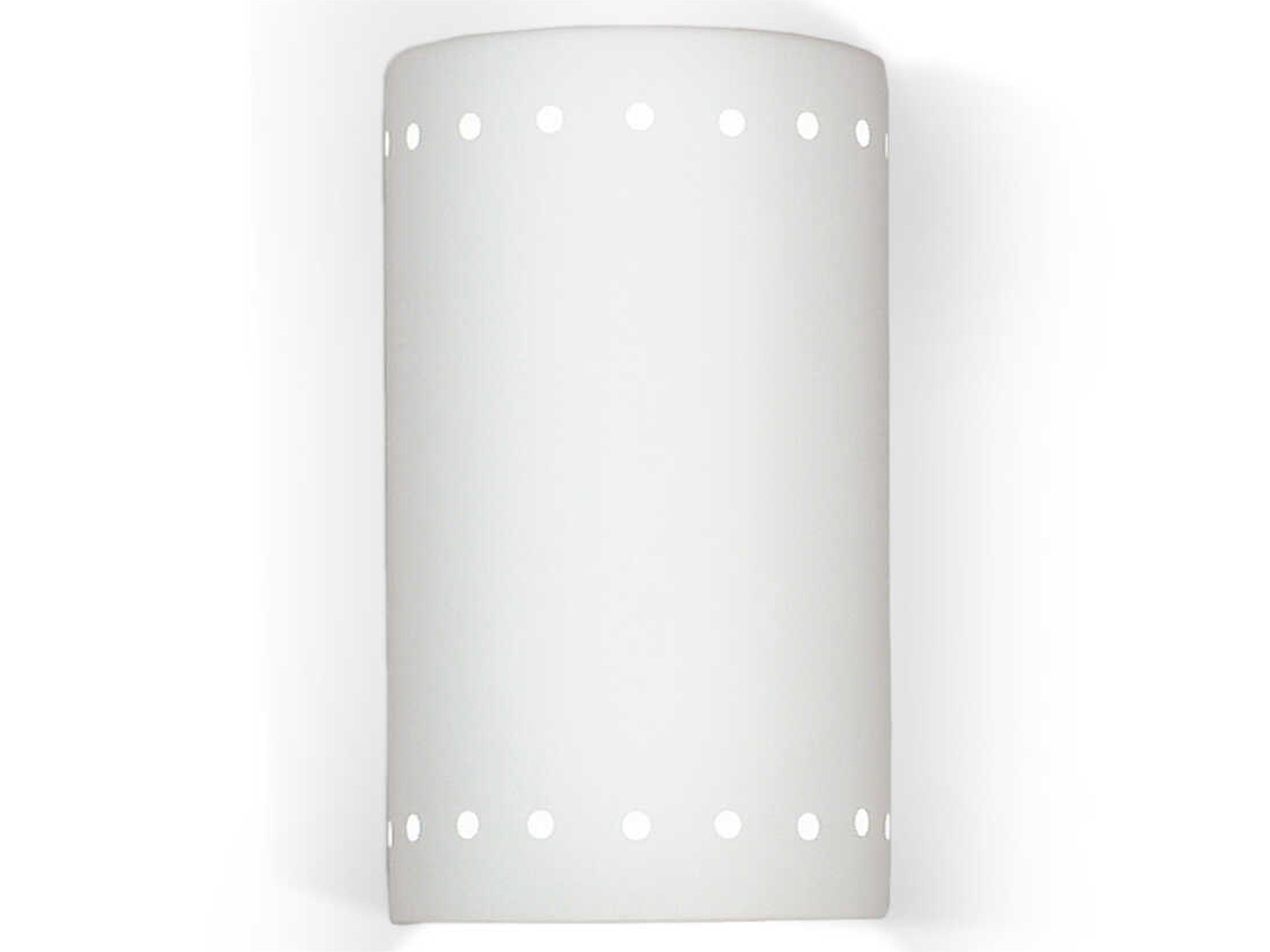 A19 Delos 1-Light White Wall Sconce