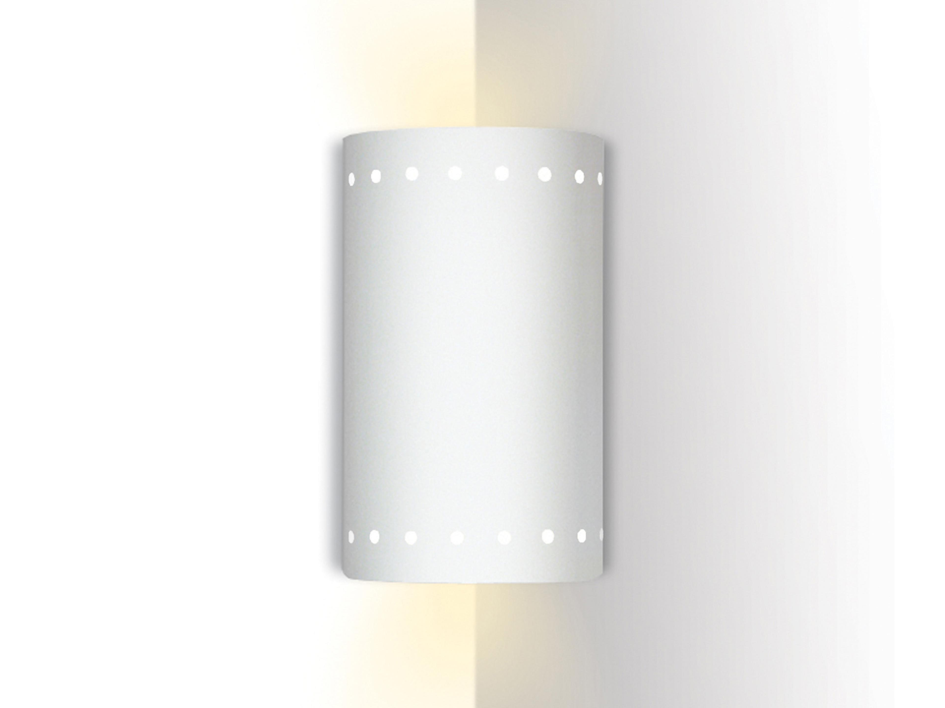 Melos 1-Light White Corner Wall Sconce