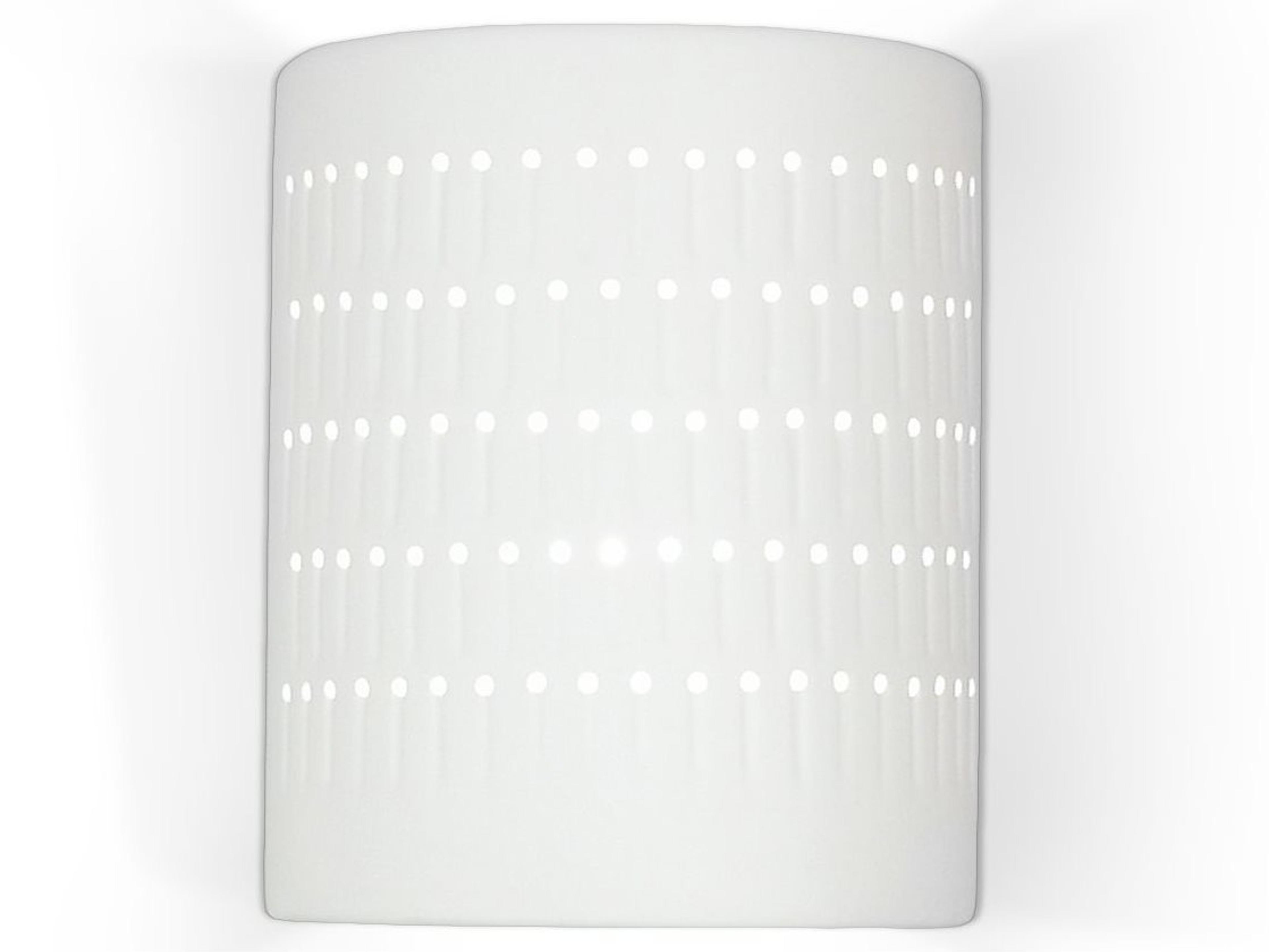 Samos 1-Light White Wall Sconce