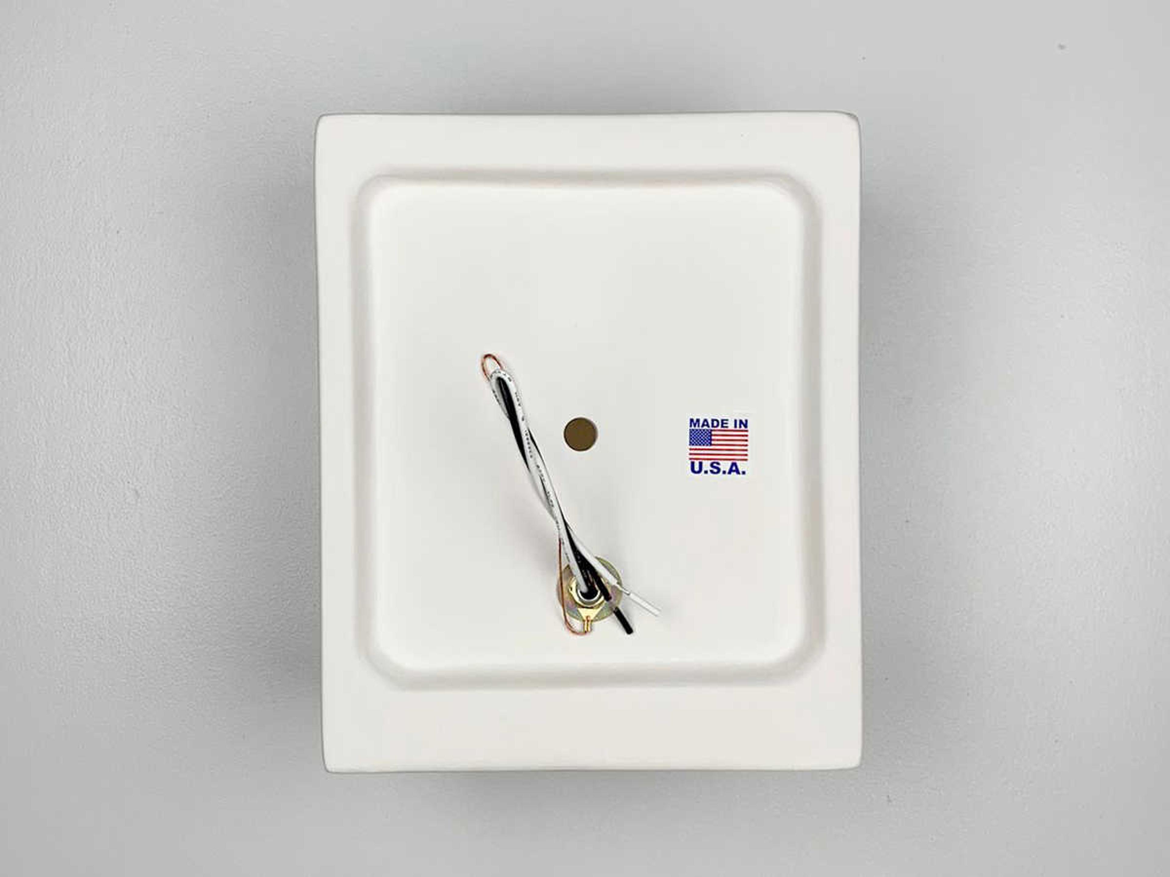 A19 Samos 1-Light White Wall Sconce