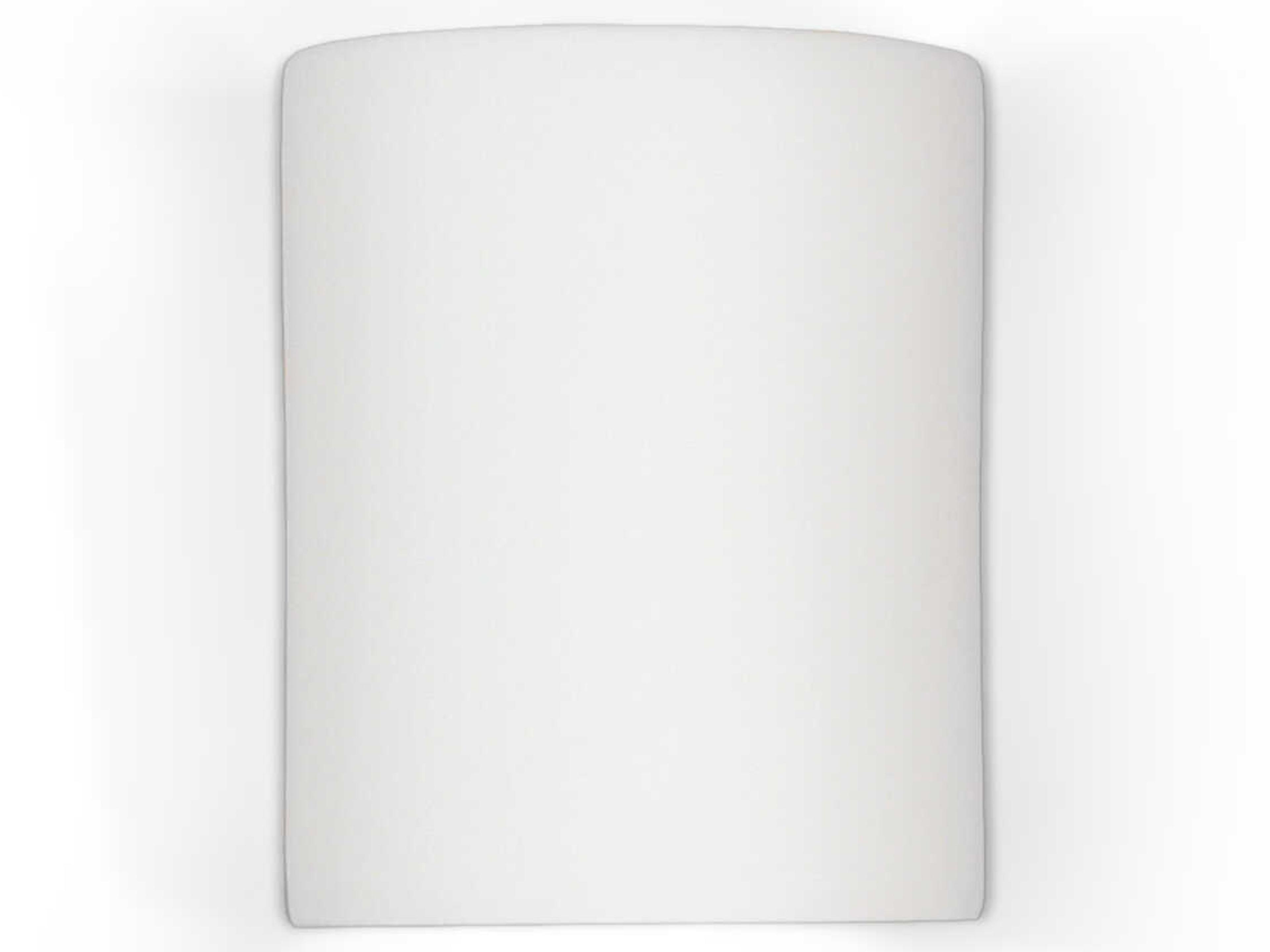 A19 Leros 1-Light White Wall Sconce
