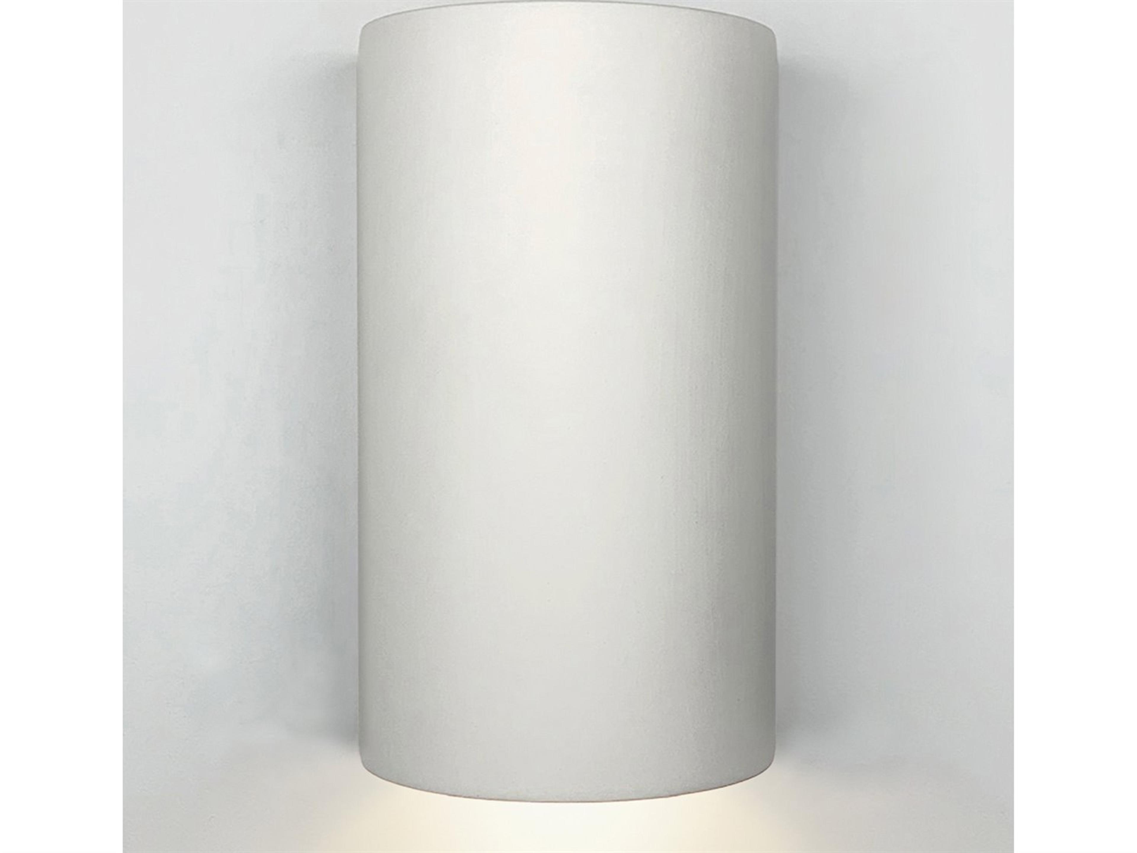 A19 Great Andros 1-Light White Wall Sconce