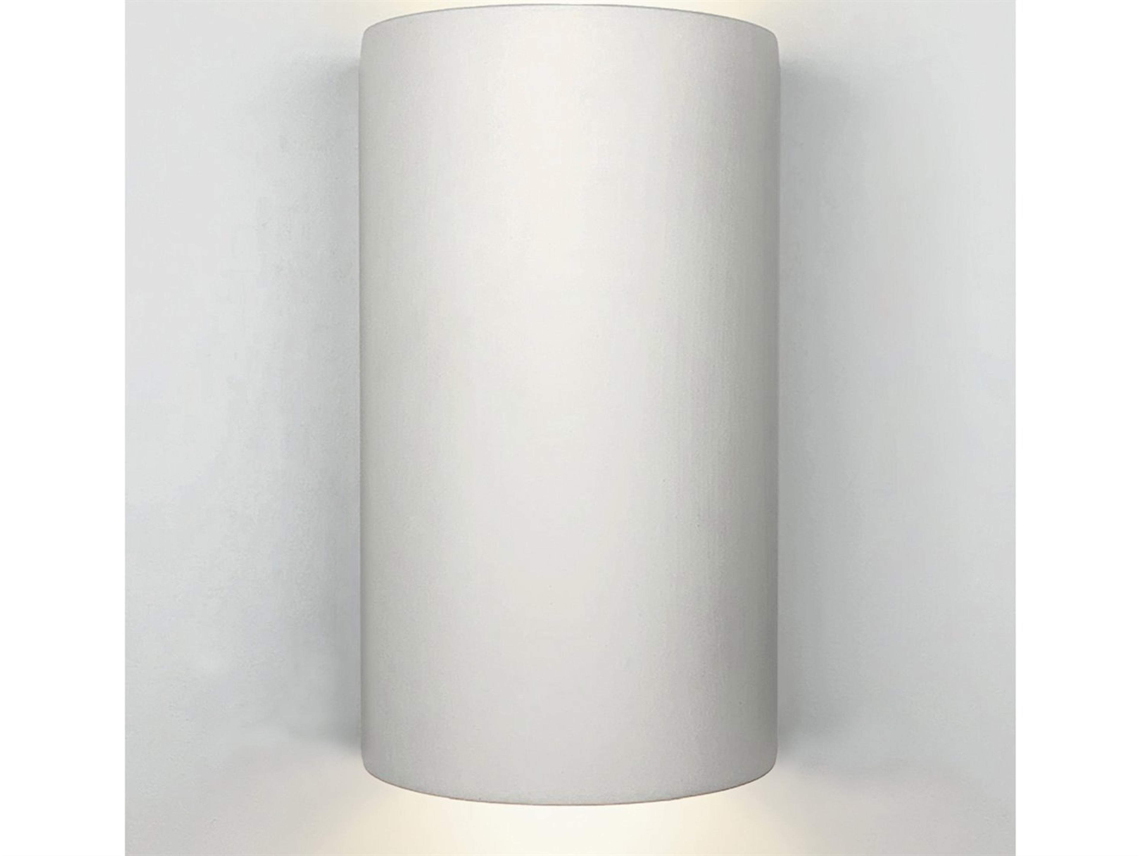 A19 Great Tenos 2-Light White Wall Sconce