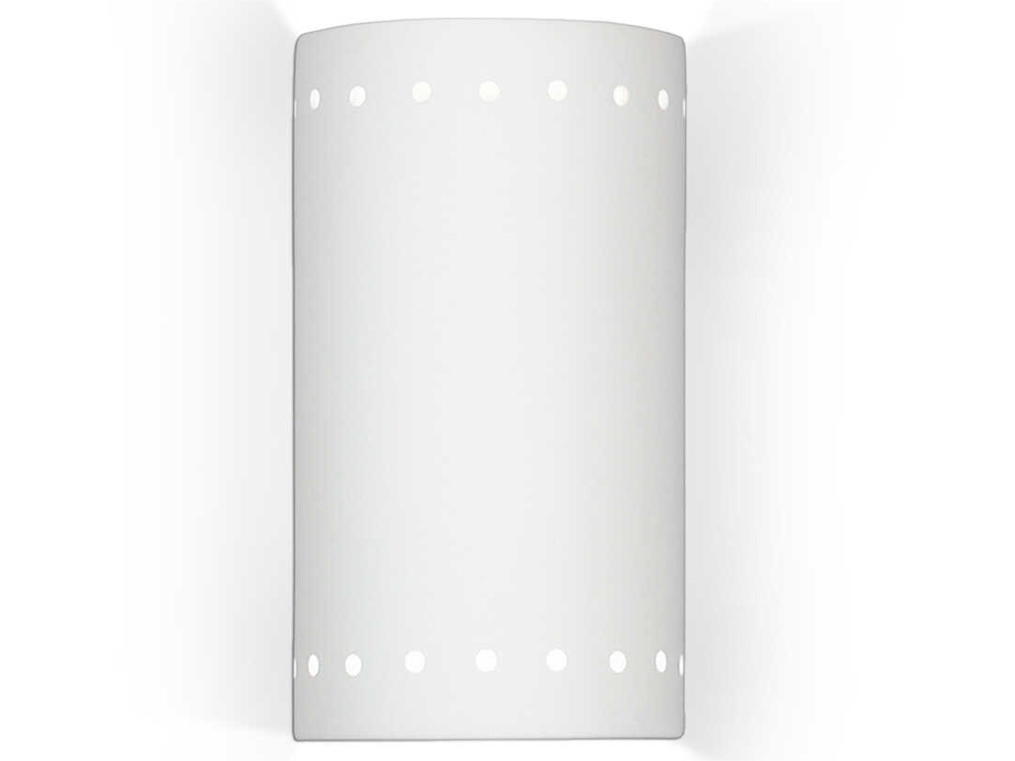 A19 Great Melos 2-Light White Wall Sconce