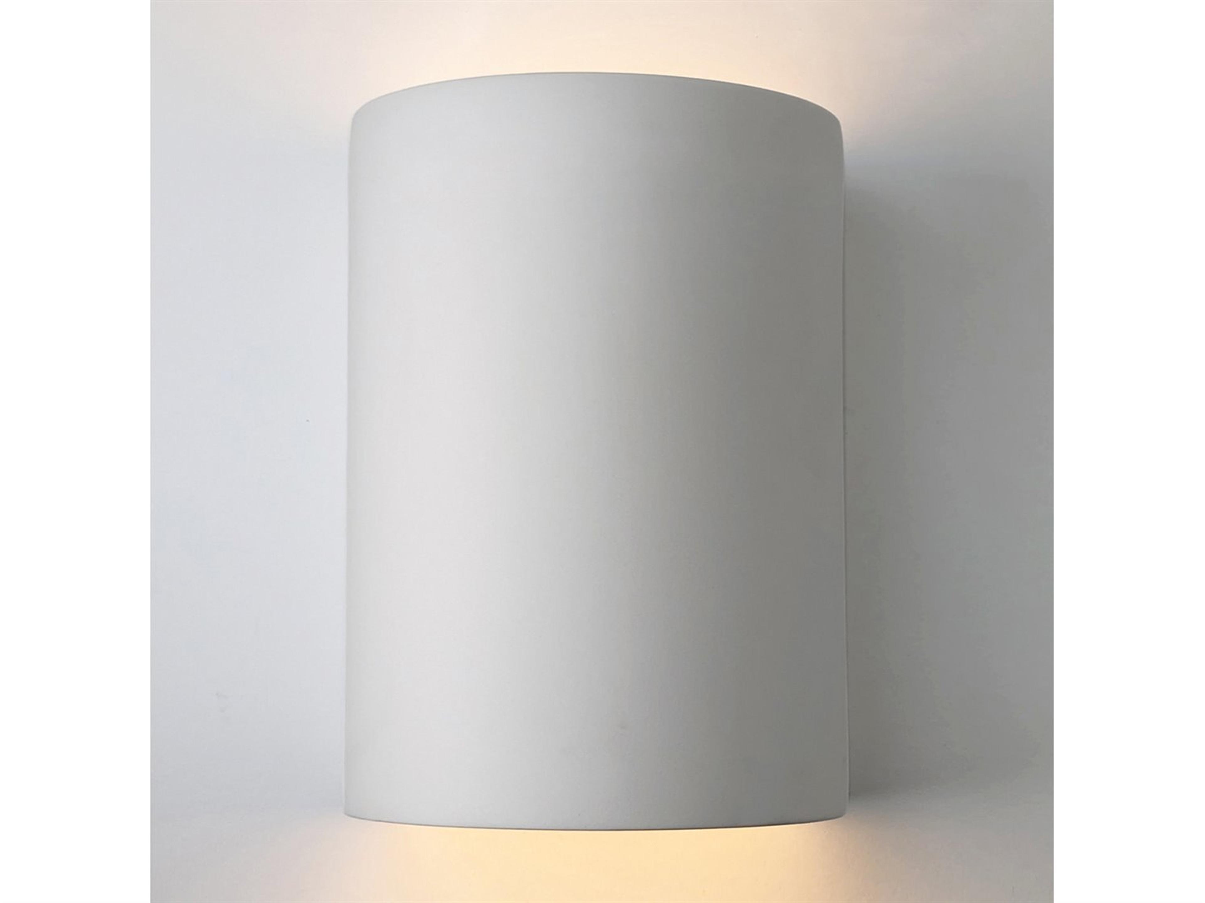 A19 Great Tilos 2-Light White Wall Sconce