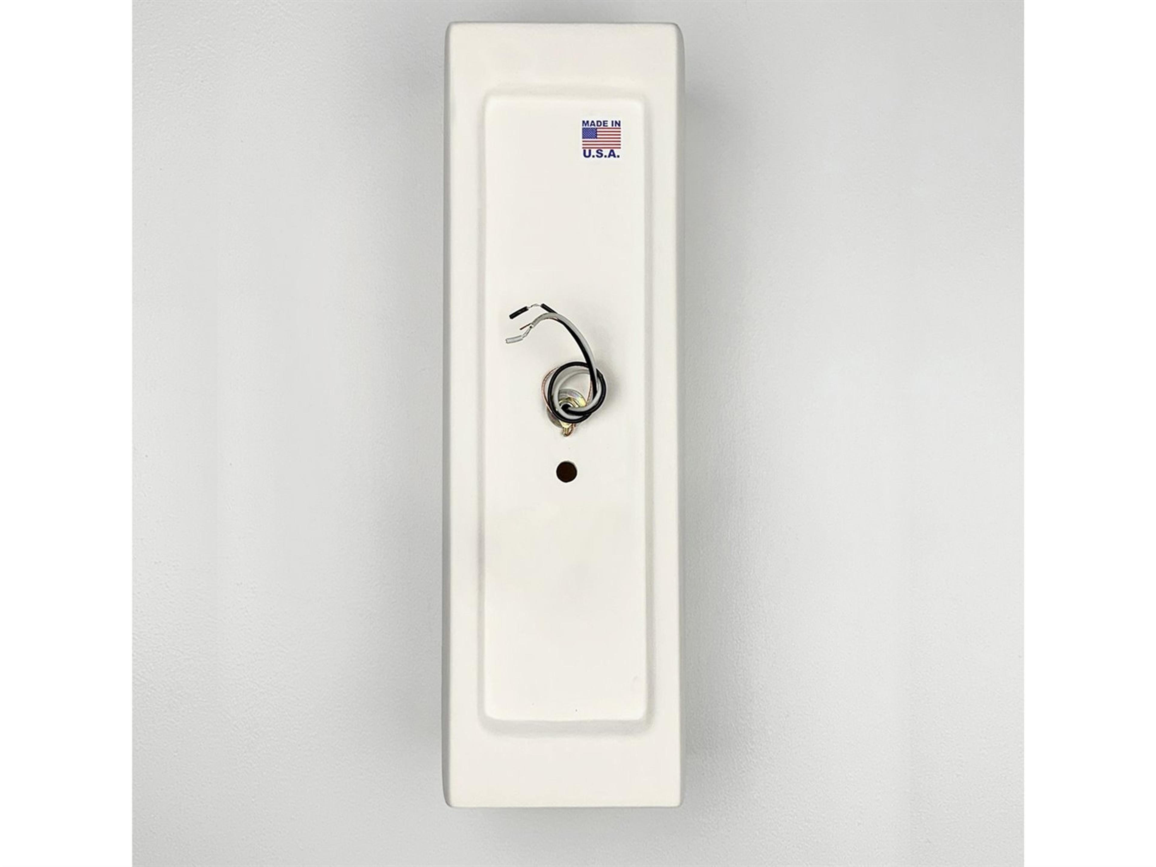 A19 Kos 2-Light White Wall Sconce