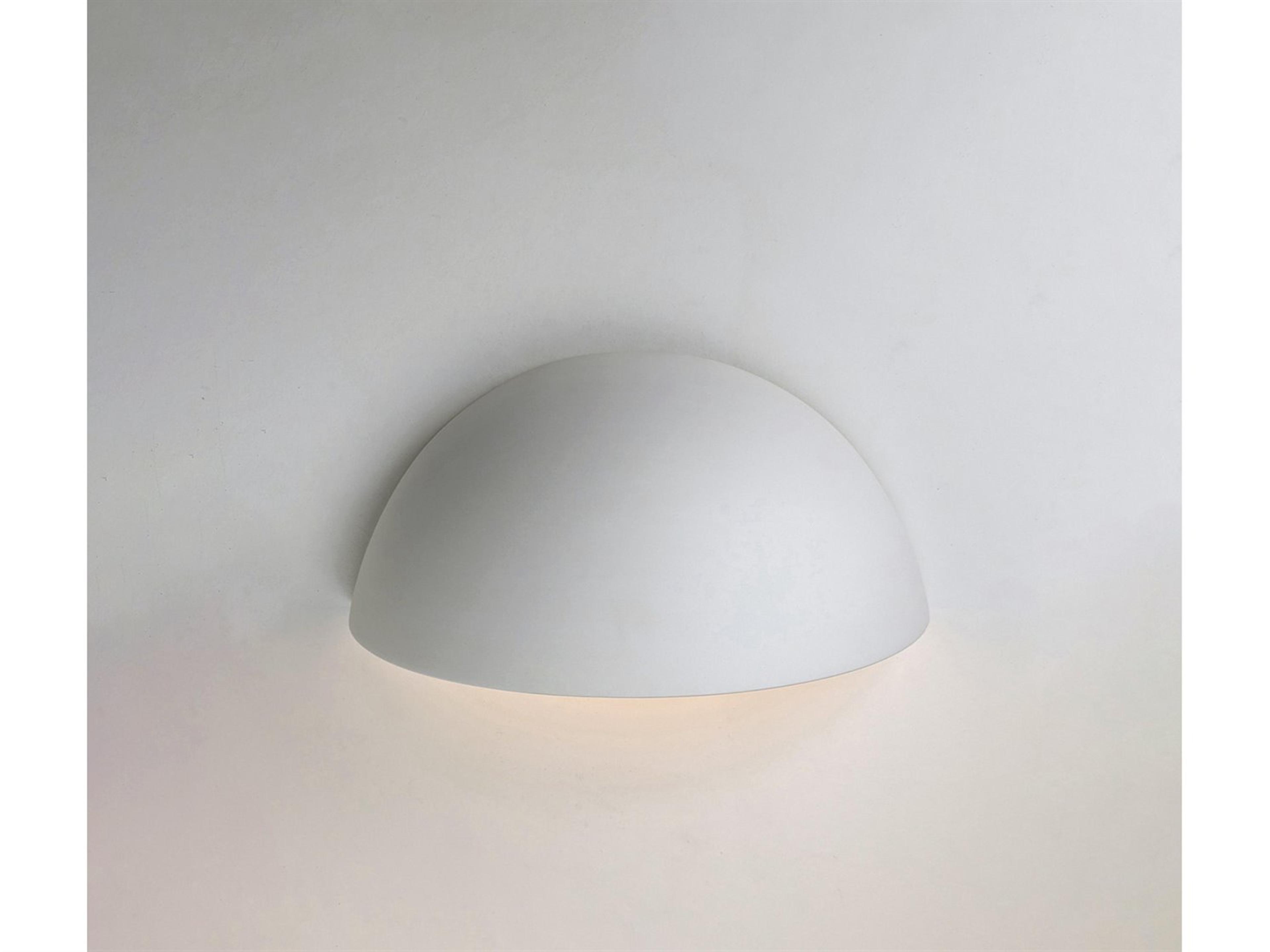 A19 Thera 1-Light White Wall Sconce