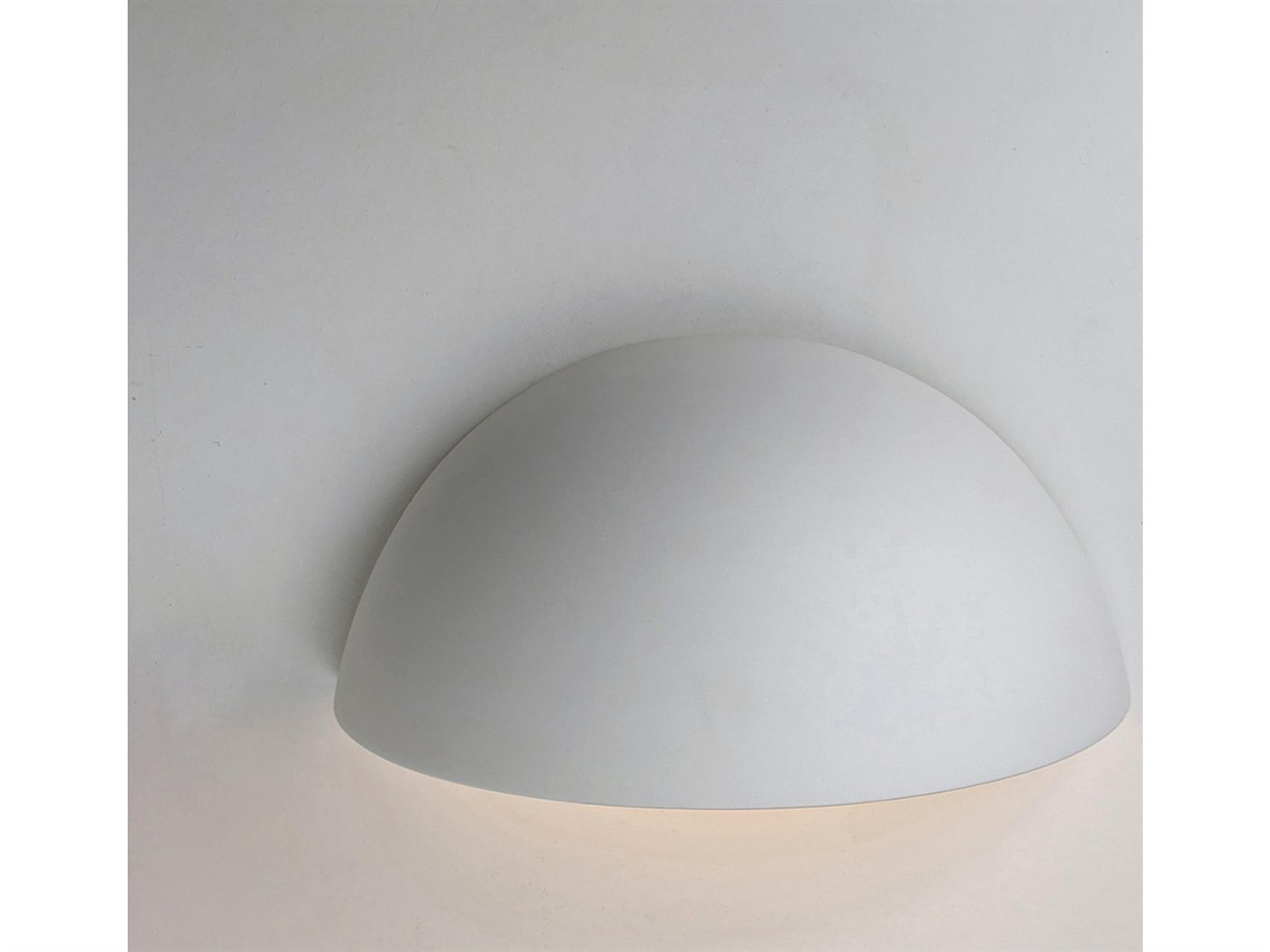 A19 Gran Thera 2-Light White Wall Sconce