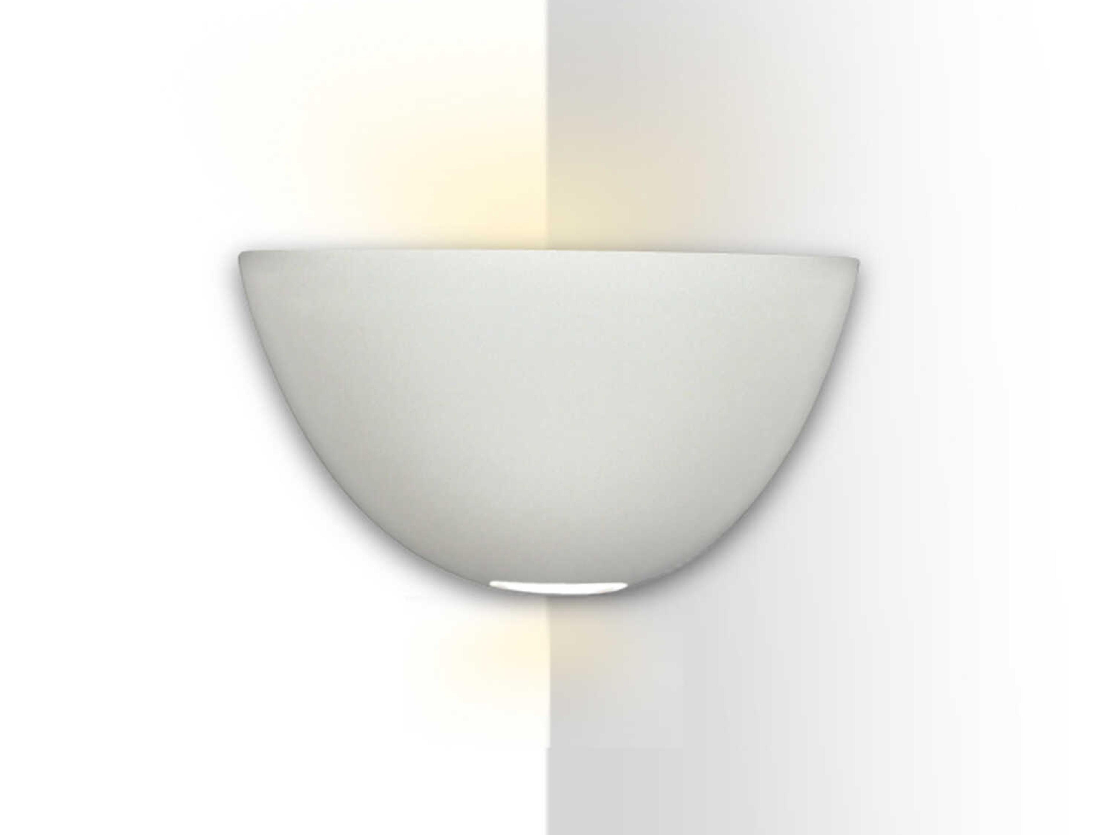 Gran Aegina 1-Light White Corner Wall Sconce