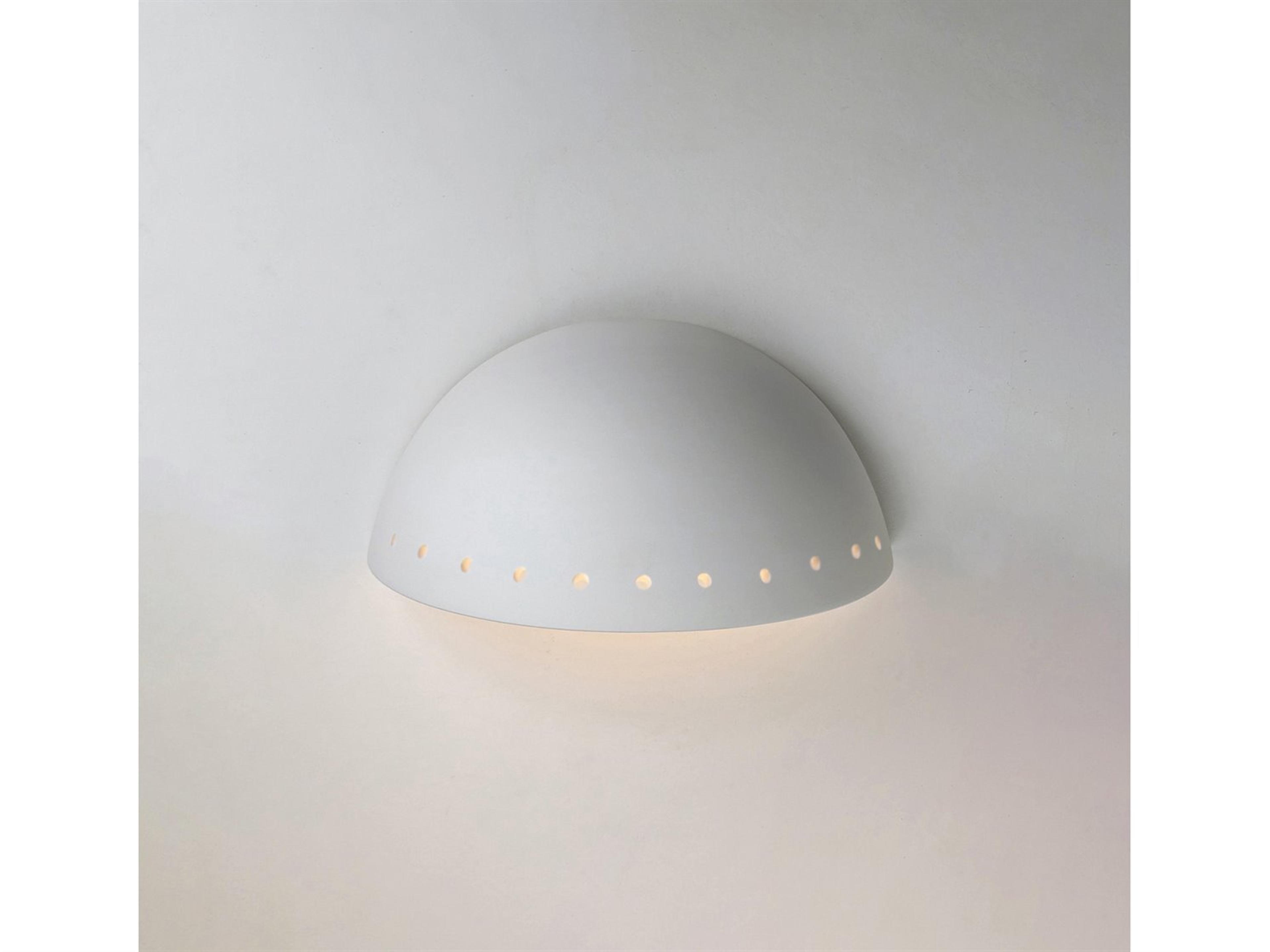 A19 Cyprus 1-Light White Wall Sconce