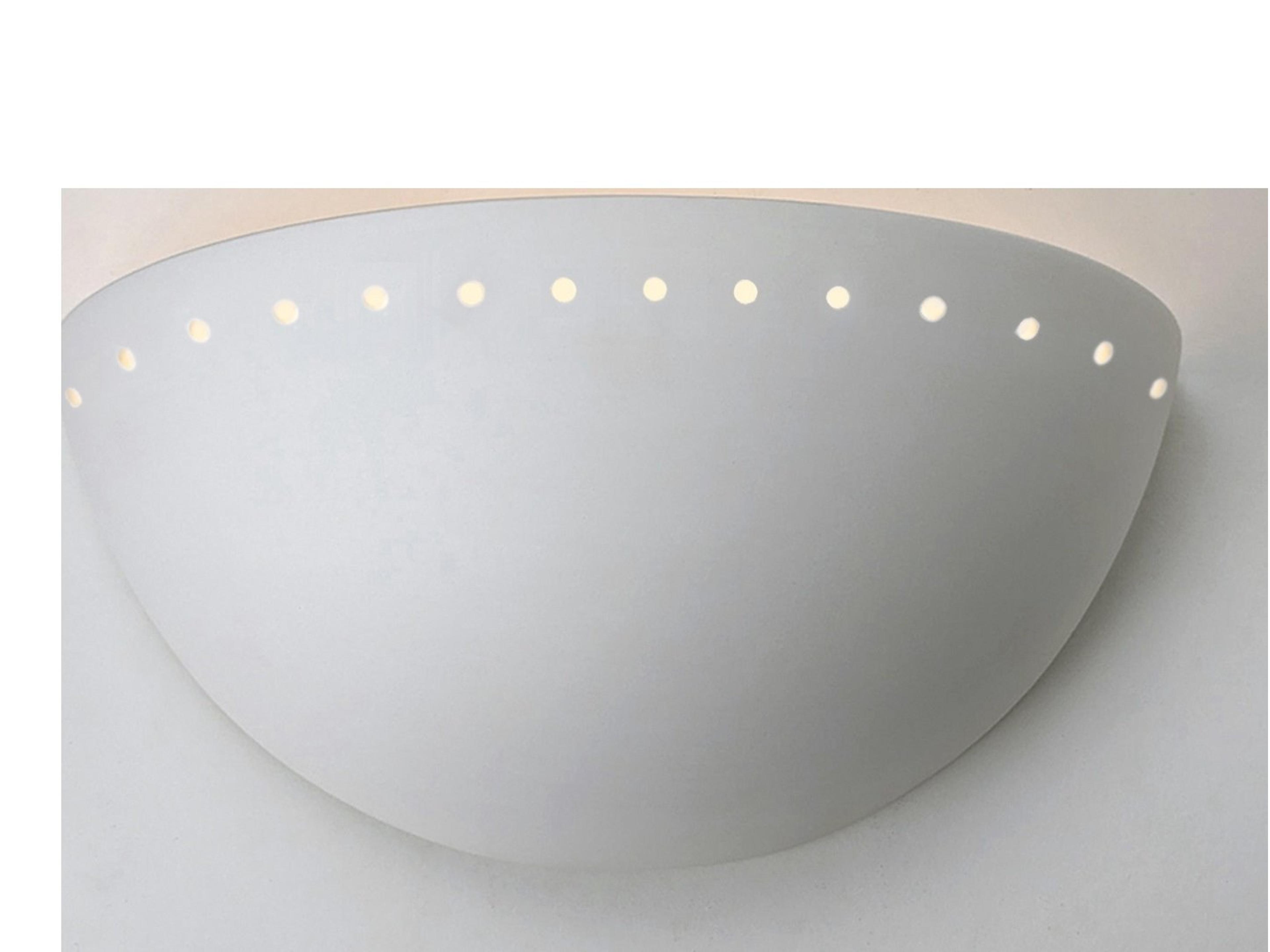A19 Great Cyprus 2-Light White Wall Sconce