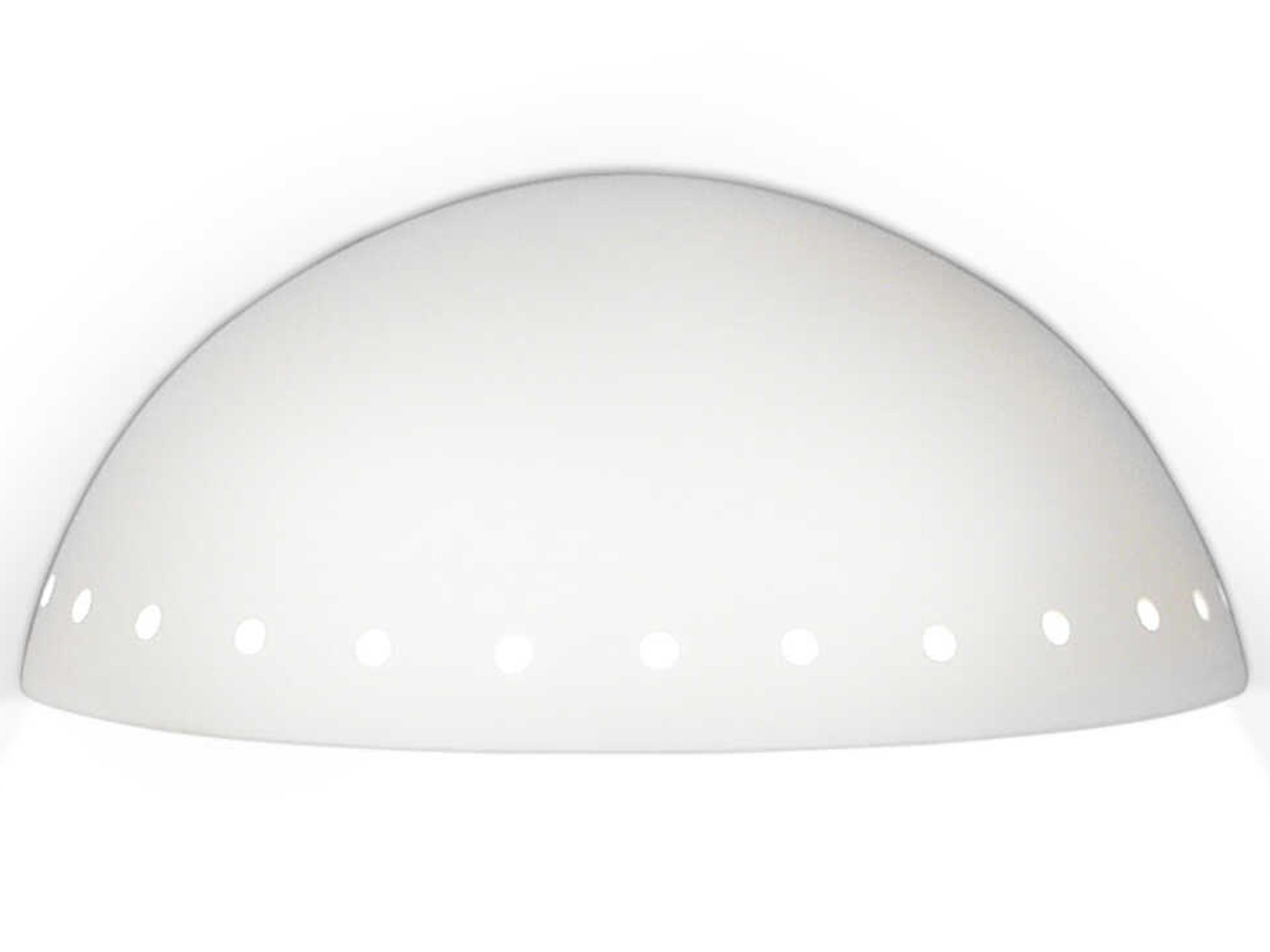 A19 Great Cyprus 2-Light White Wall Sconce