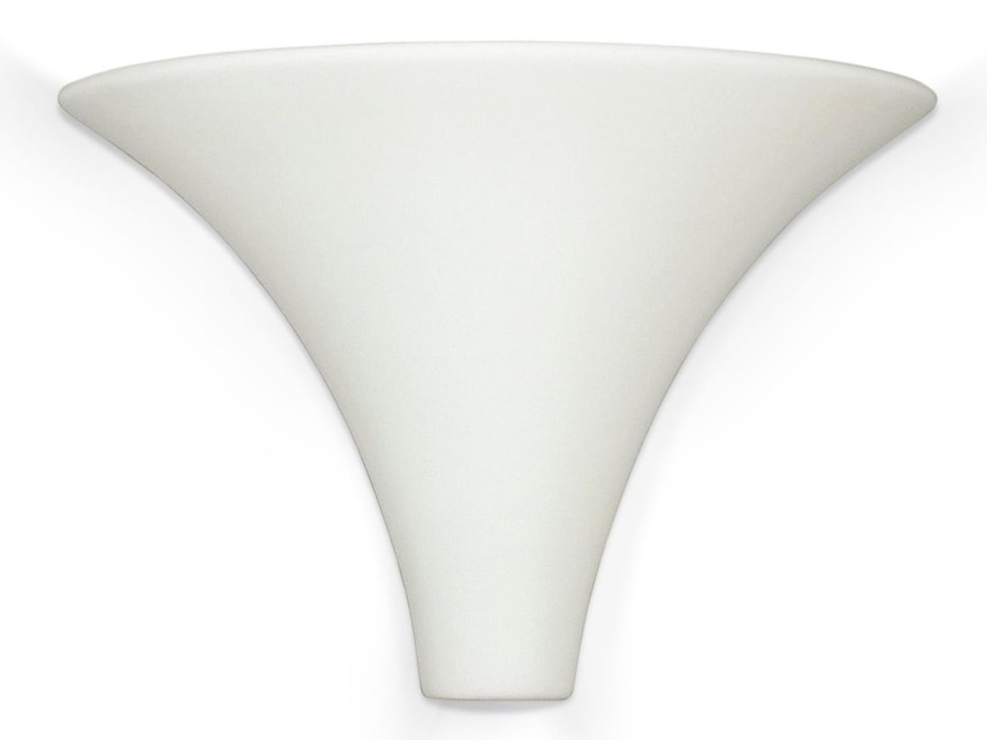 A19 Madera 1-Light White Wall Sconce