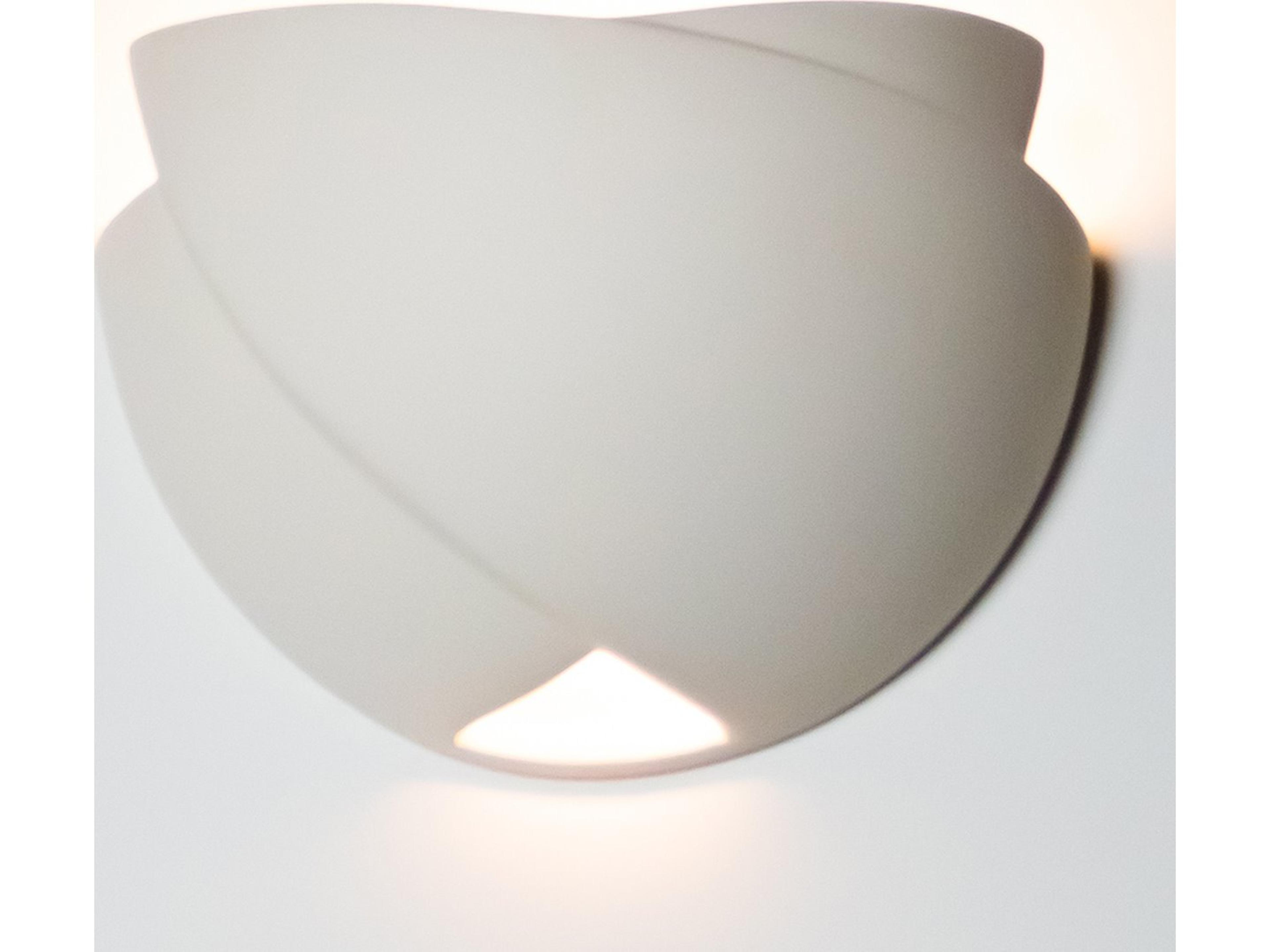 A19 Gran Ceylon 2-Light White Wall Sconce