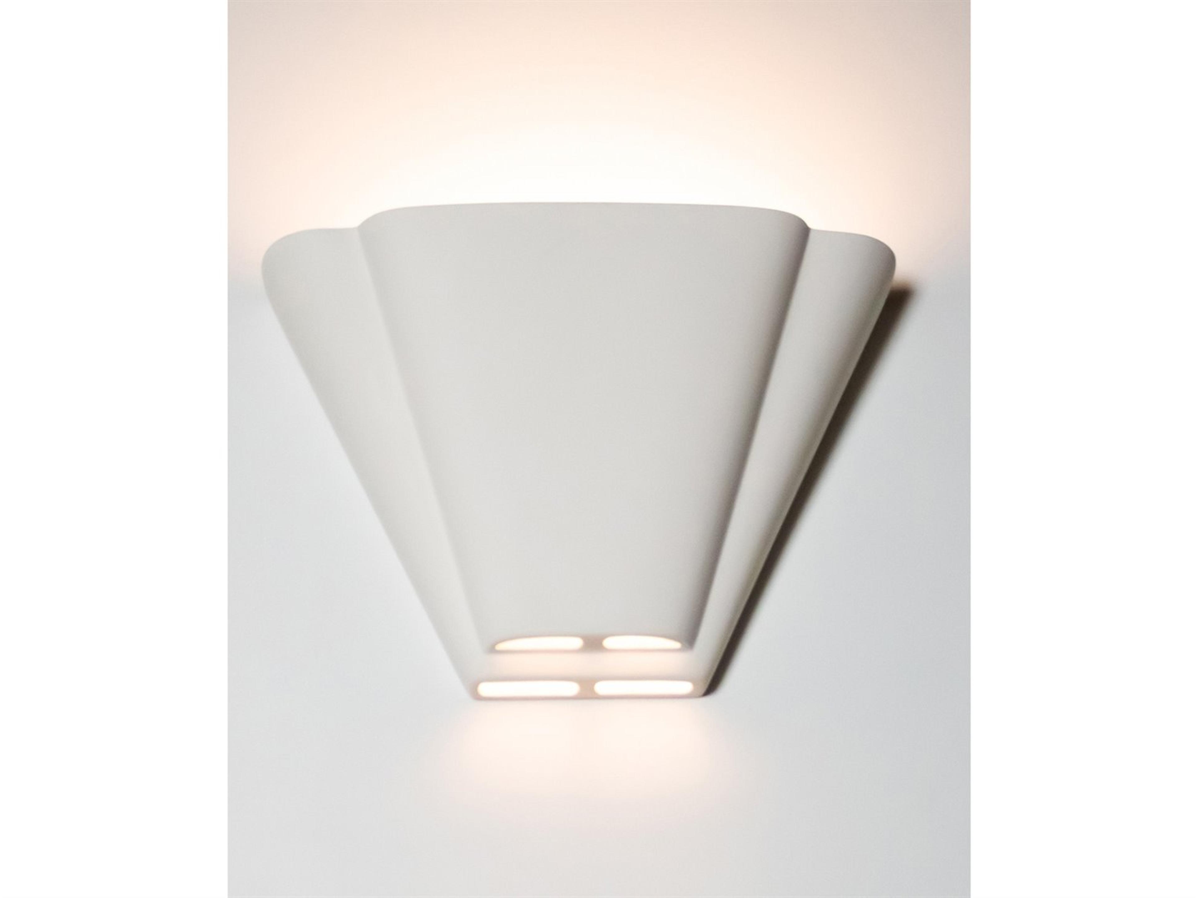 A19 Nova Scotia 1-Light White Wall Sconce