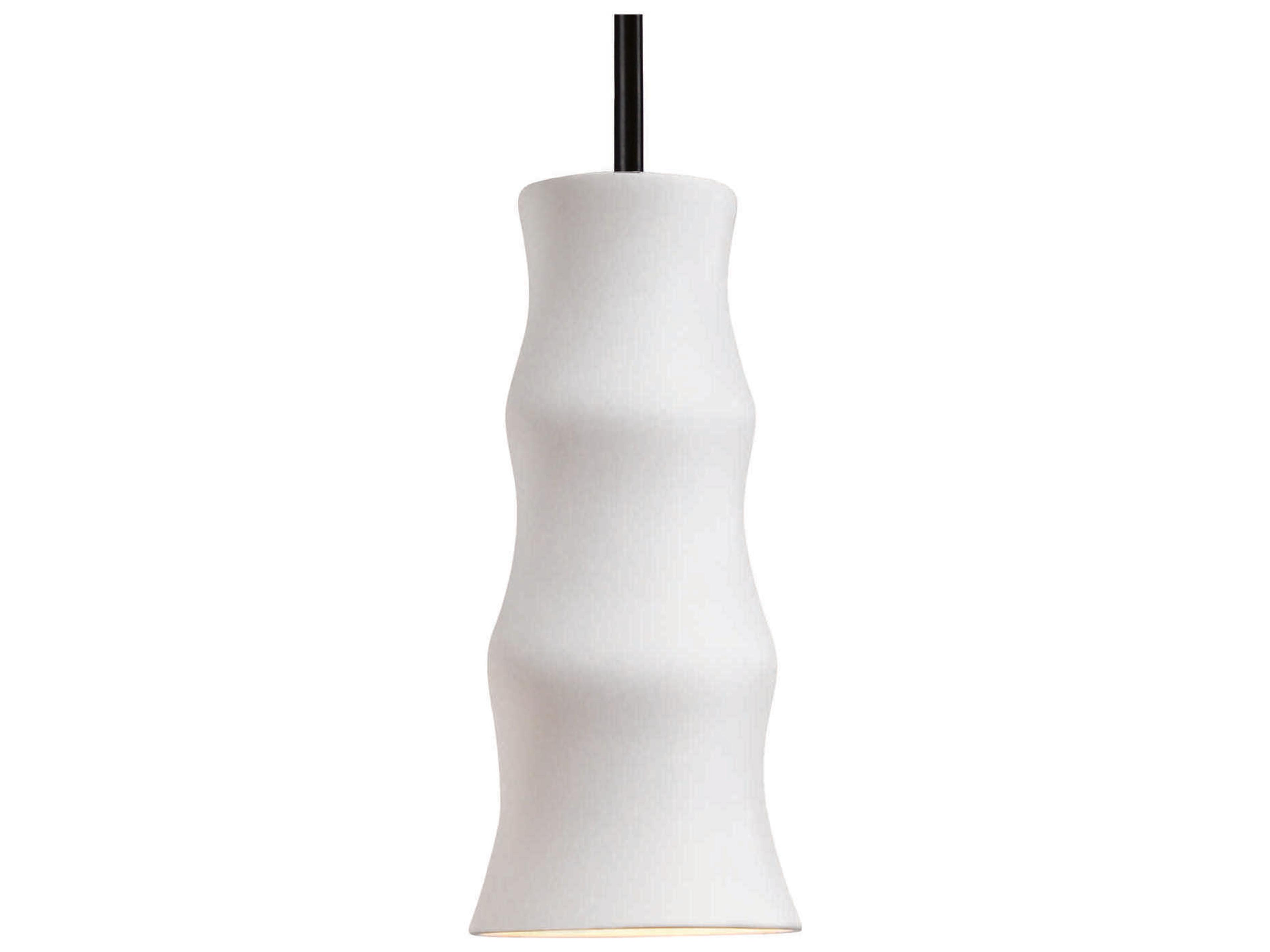 Chamber 1-Light White LED Mini Pendant