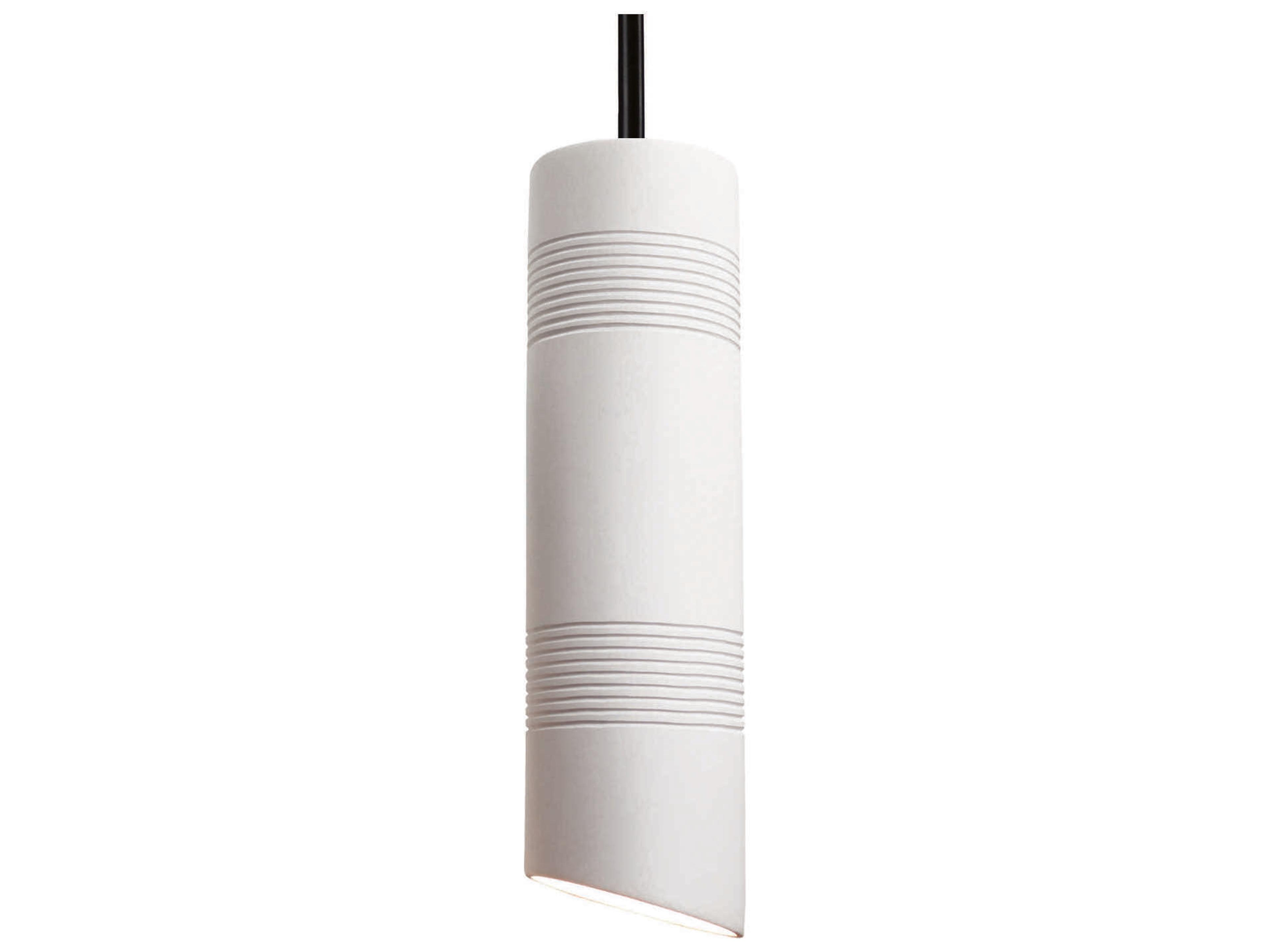 Raindance 1-Light White LED Cylinder Mini Pendant