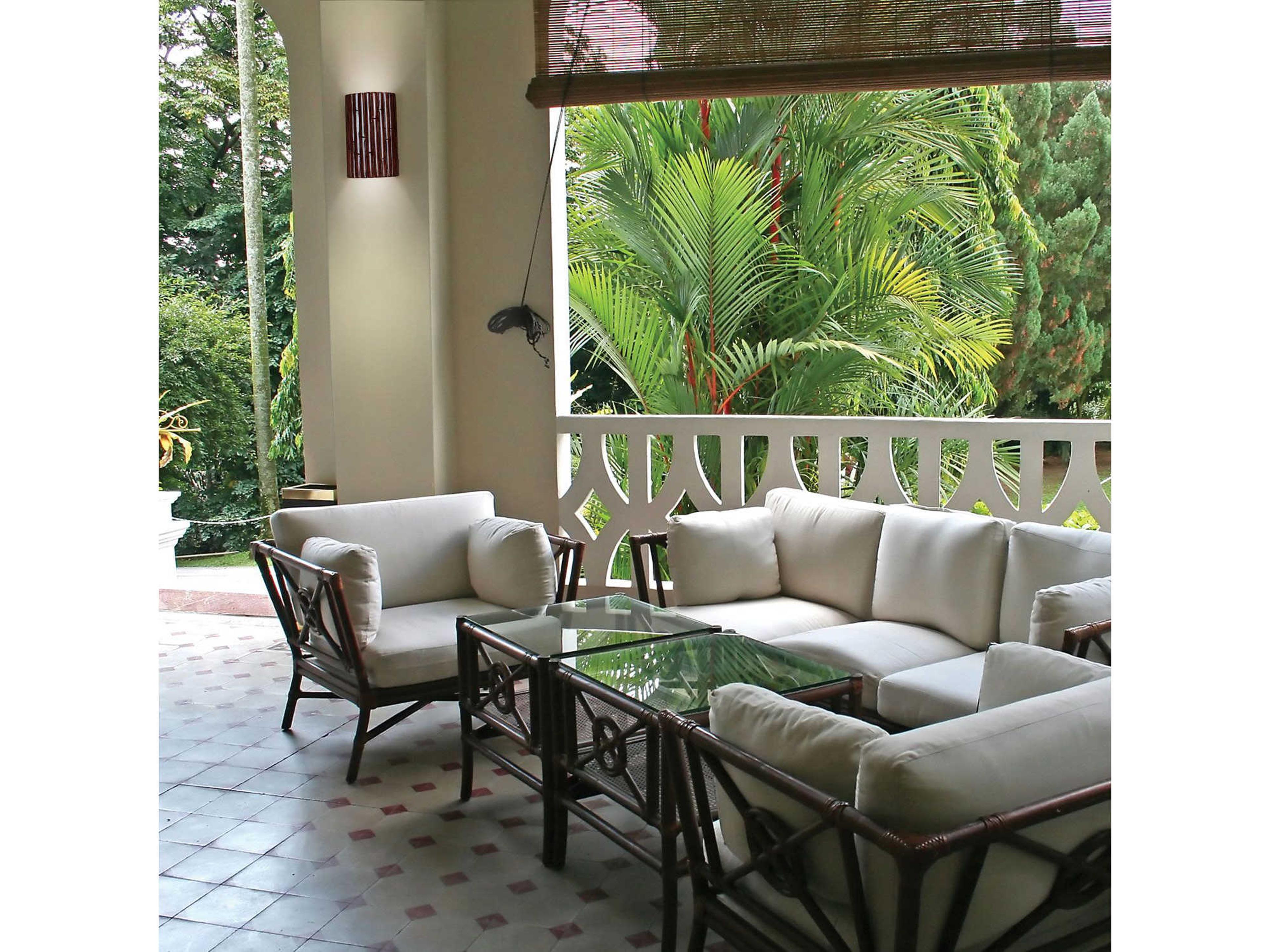 A19 Bamboo 1-Light Cinnamon Brown Wall Sconce